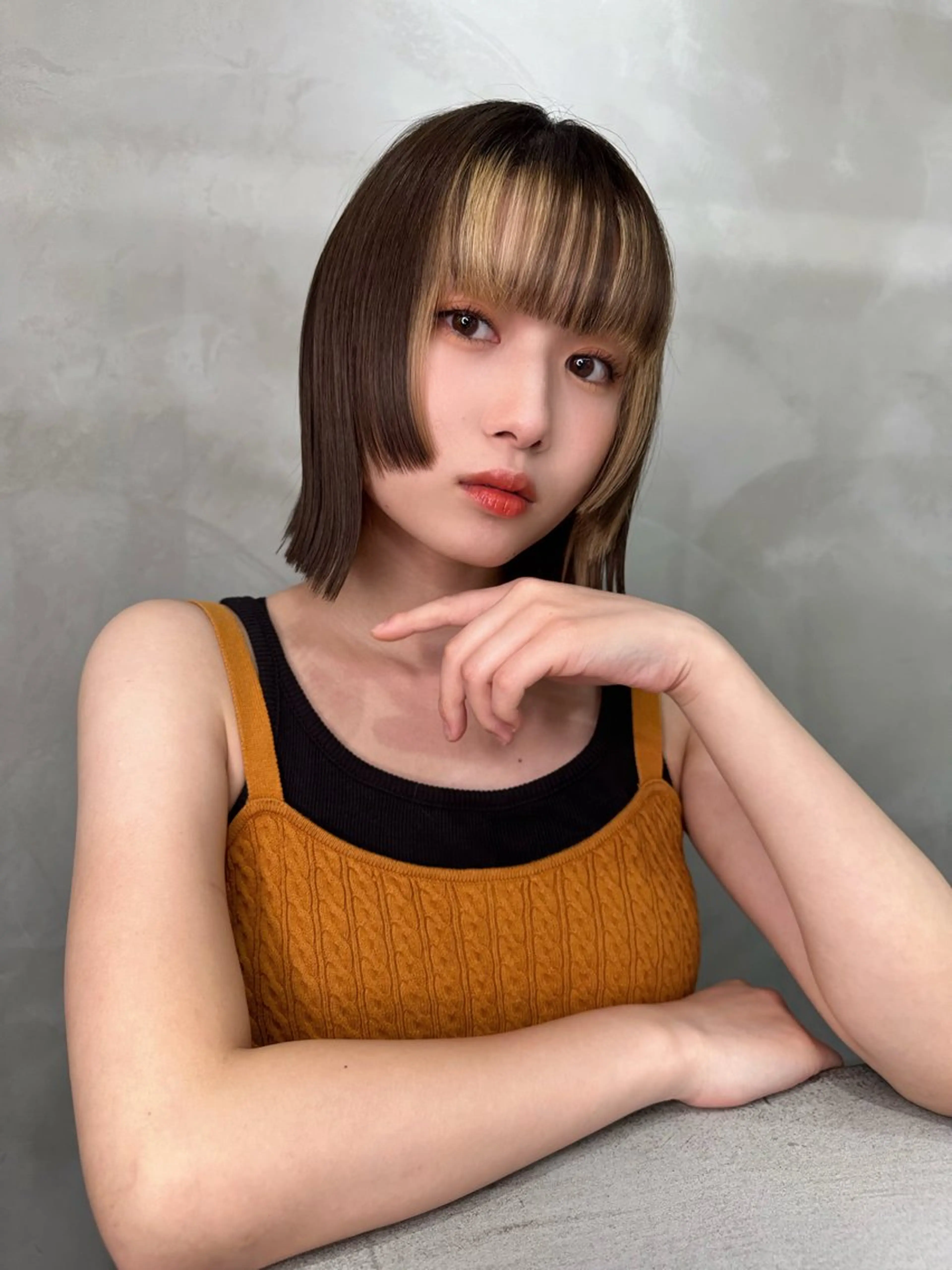 ミディアム カラー 浦和Lond 山本賢人のヘアスタイル