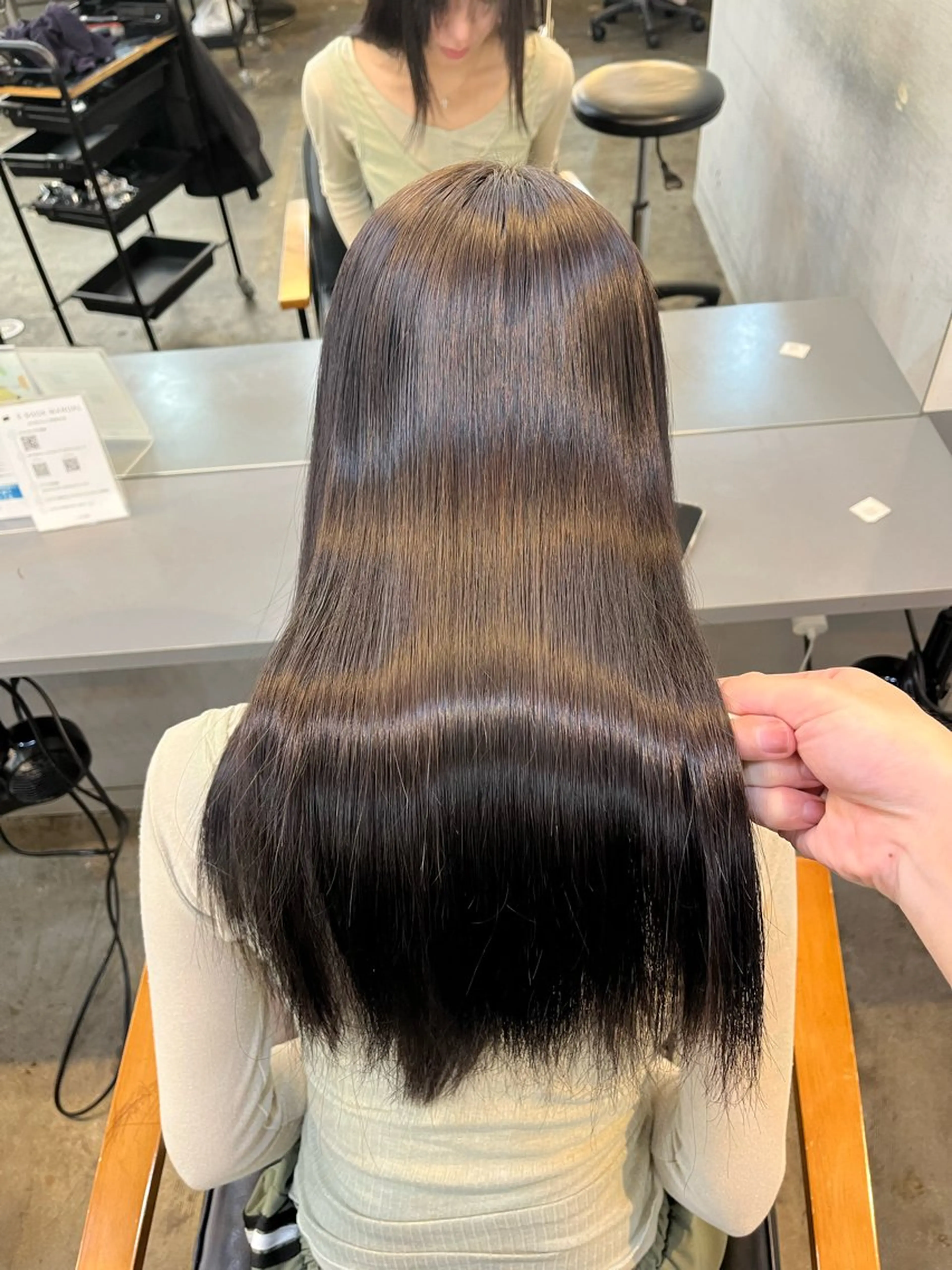 ロング カット 縮毛矯正 髪質改善/縮毛矯正/ TAISHIのヘアスタイル