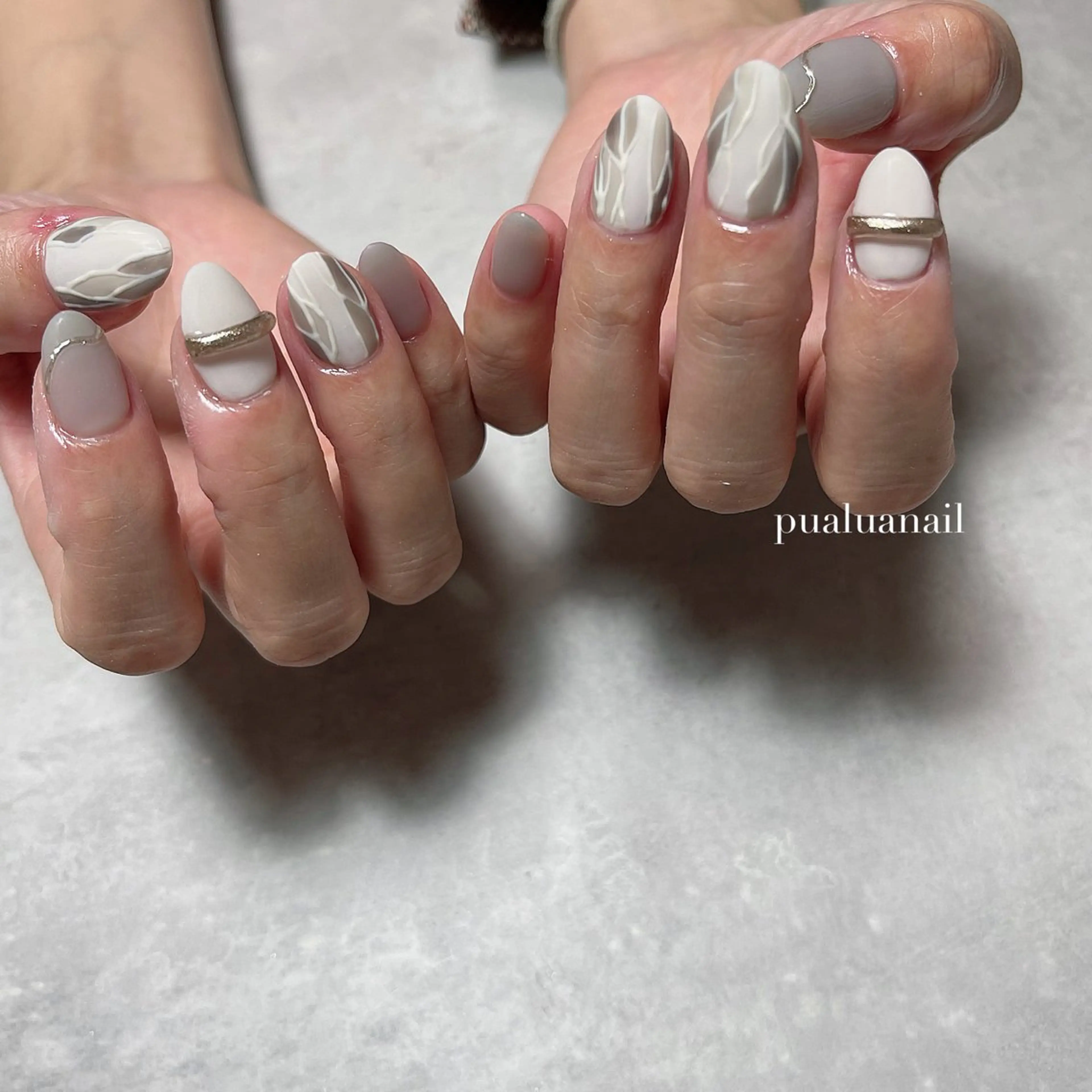 ネイル ハンドネイル pualua miharuのネイルデザイン