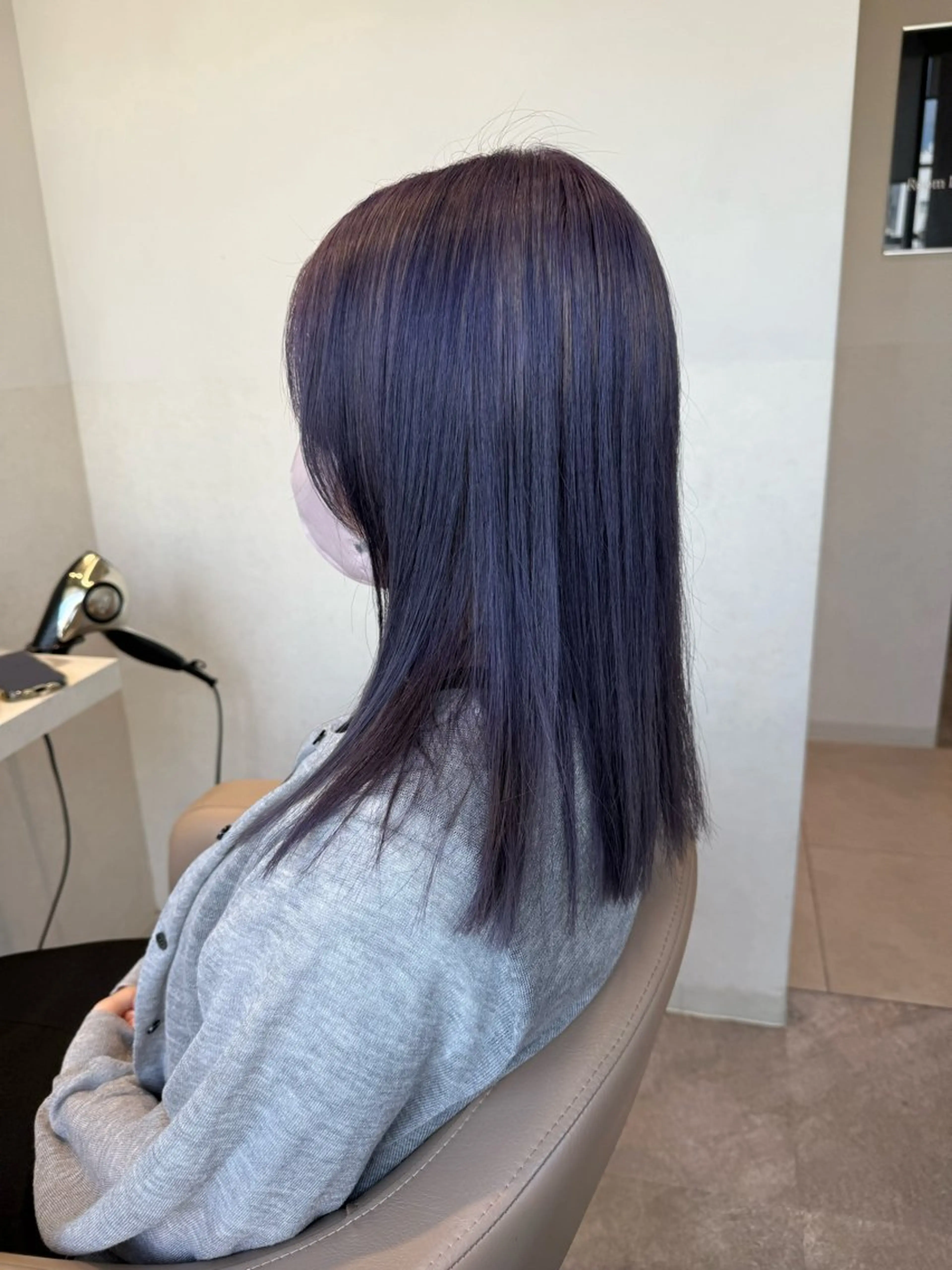 ミディアム カラー グレージュ ラベンダーカラー ラベンダーグレージュ ラベンダーグレー 🍇おぐら めぐみ🍇のヘアスタイル