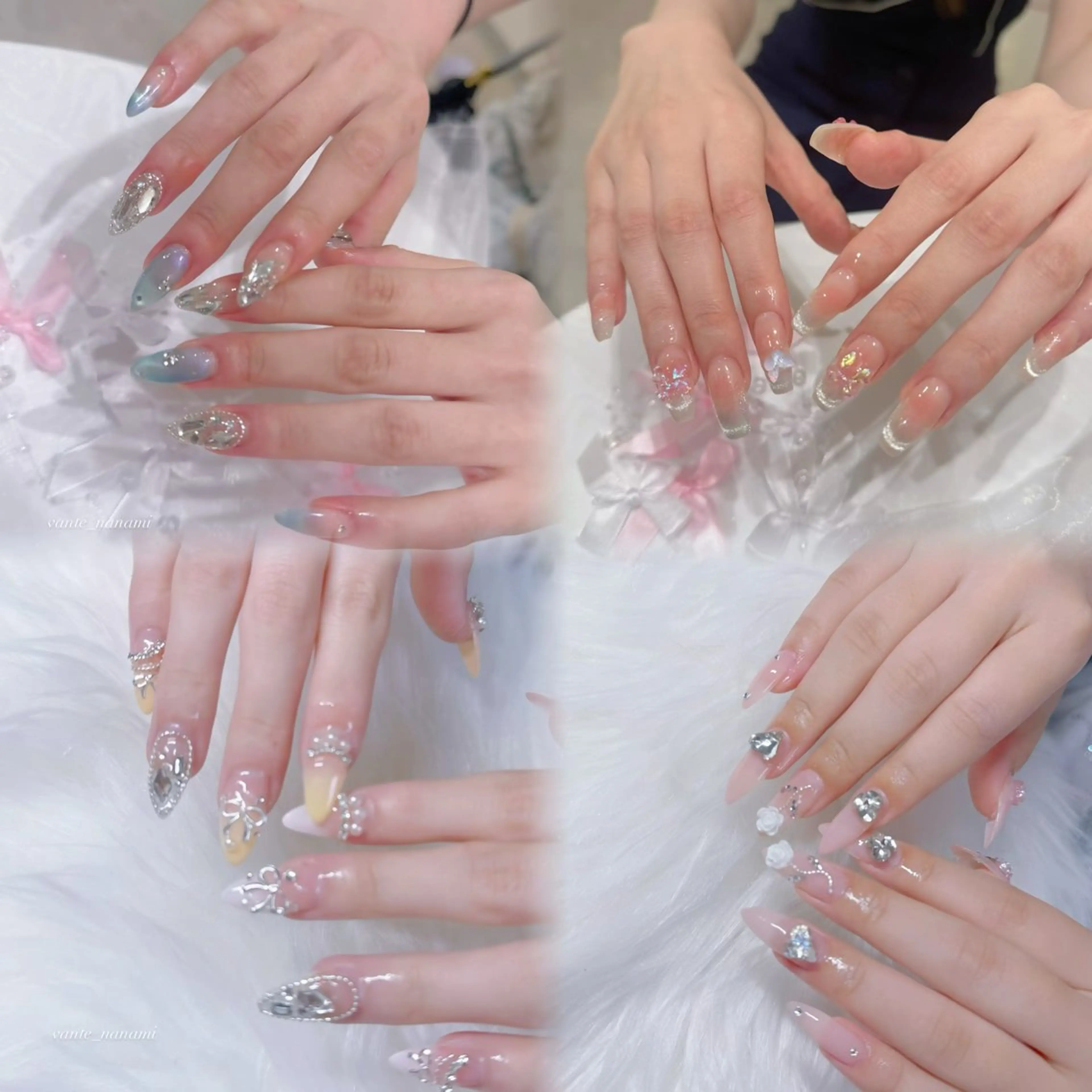 モニター長さだし(1〜10本)⋆ ˚。⋆୨୧˚持ち込みデザインok ワンホン/キラキラ/韓国/うるうる🫧の写真