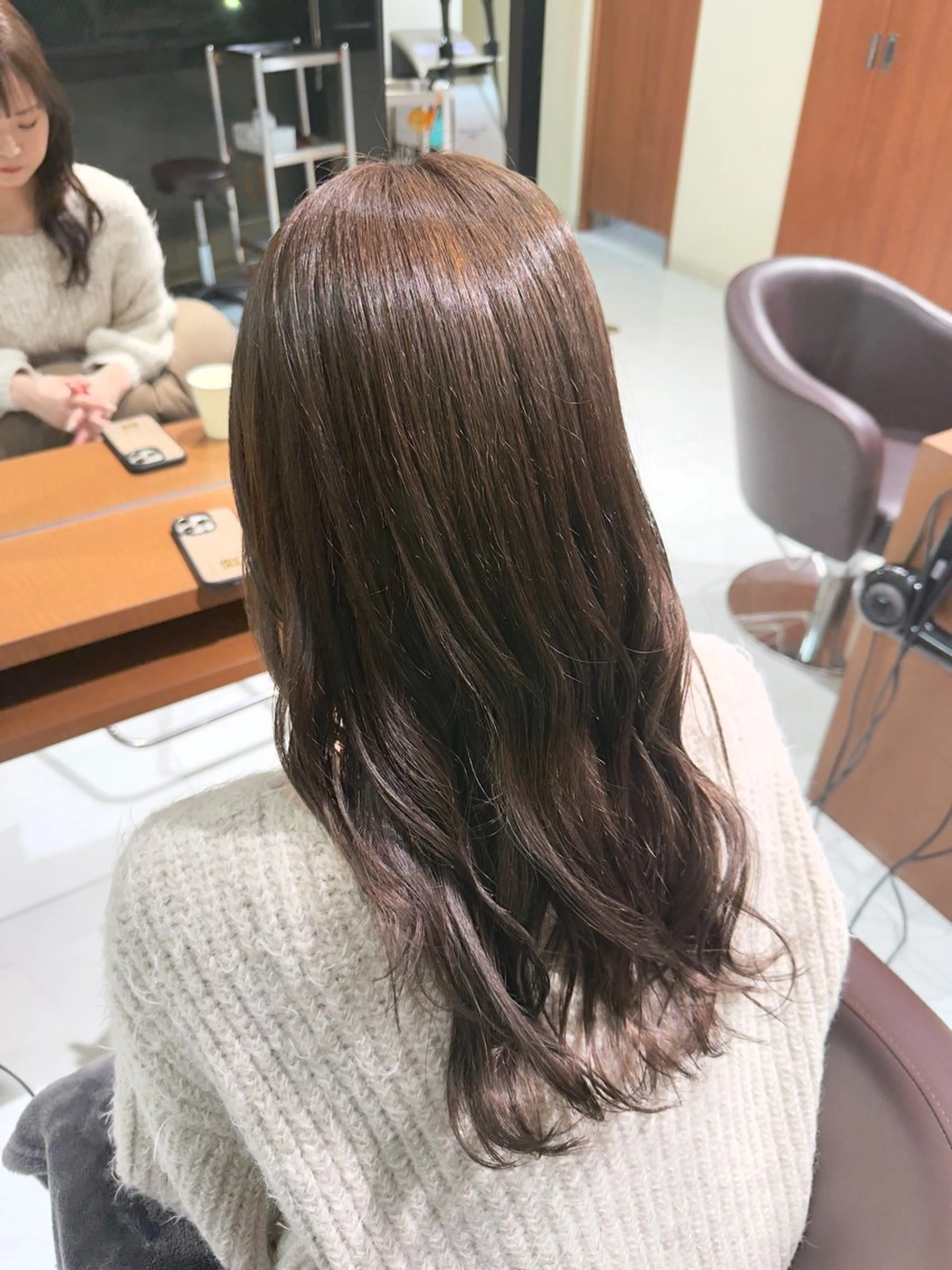 ロング カラー アッシュ 透明感カラー ヘアカラー NiCHE avenir吉祥寺所属・💜カラー/縮毛矯正 /NARUKA💜のヘアスタイル