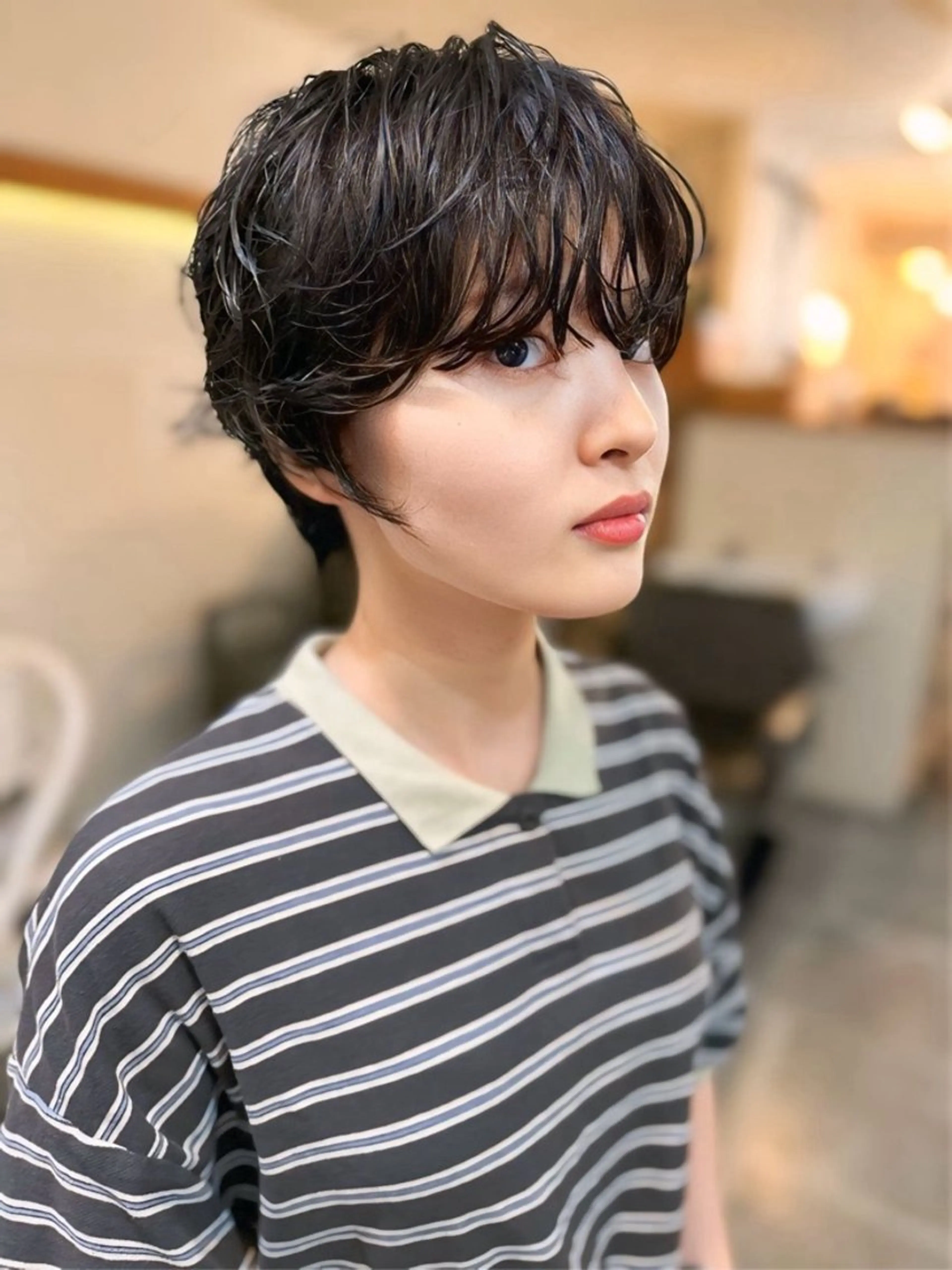 【ショート、ボブ限定】カット+パーマ+髪質改善トリートメント⭐️の写真