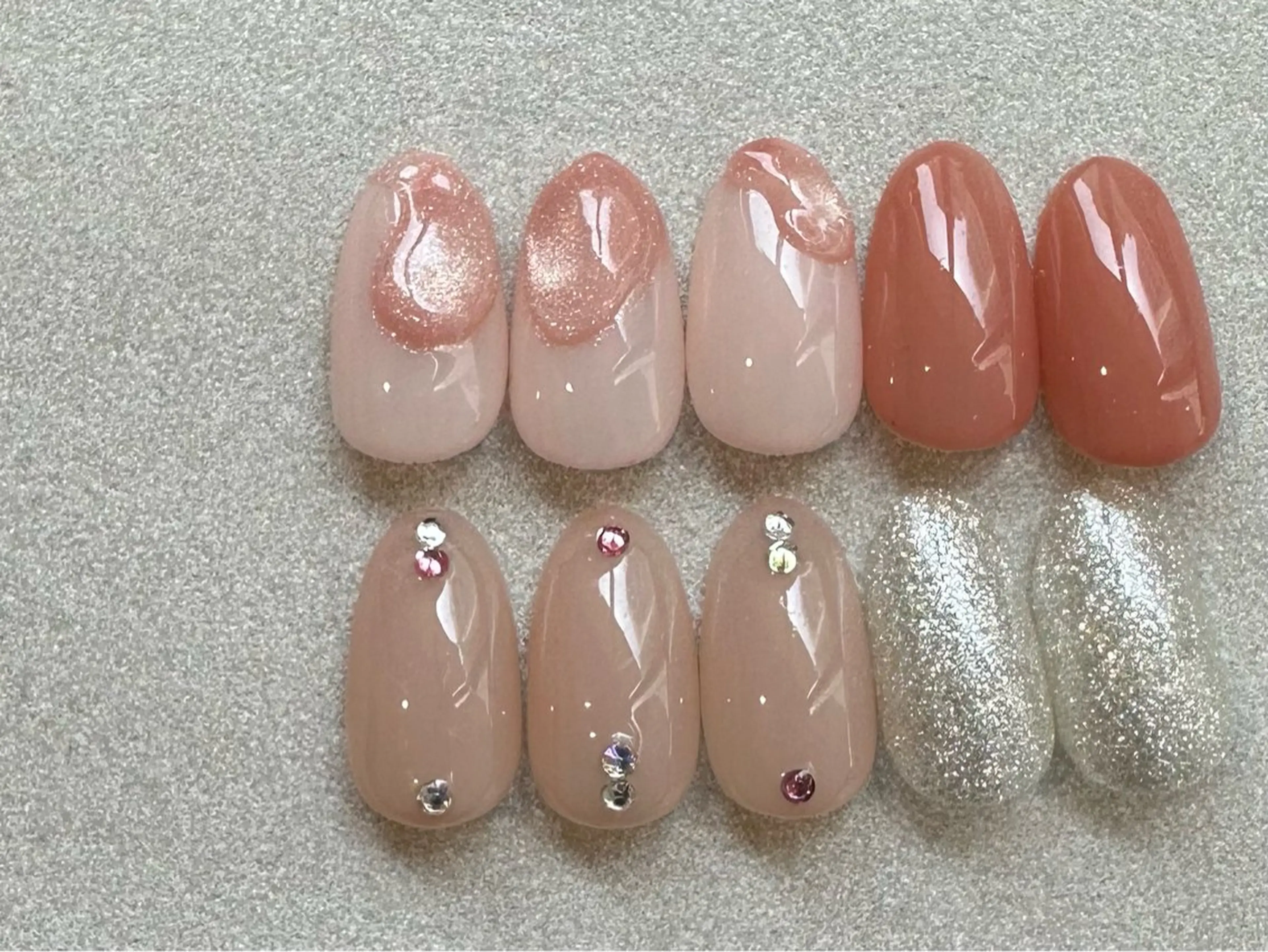 ネイル アートネイル 持ち込み ワンカラーネイル ハンドネイル etorca nailのネイルデザイン