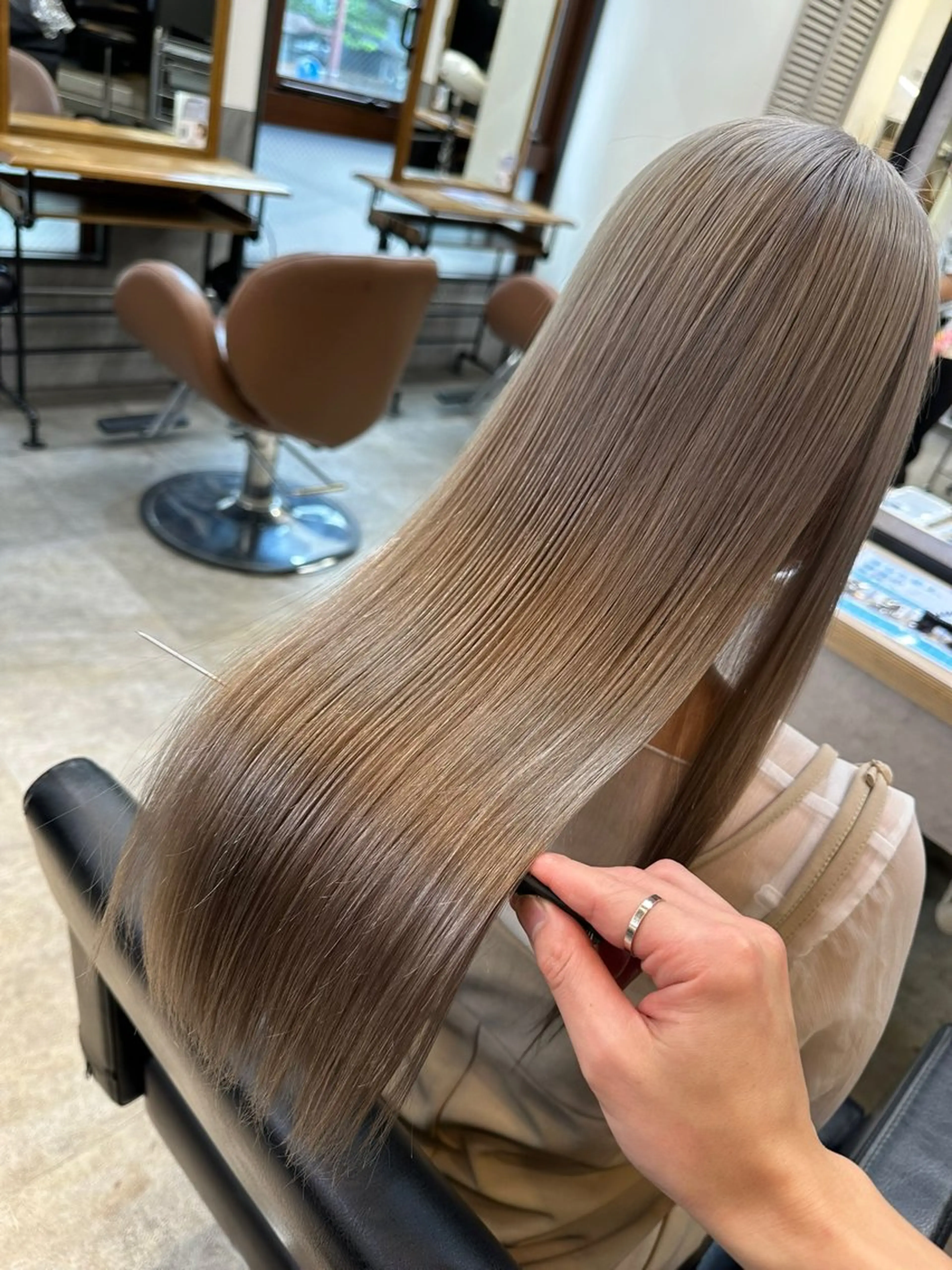 ロング カラー 髪質改善 トリートメント 髪質改善特化サロン ICONIQ天神店のヘアスタイル