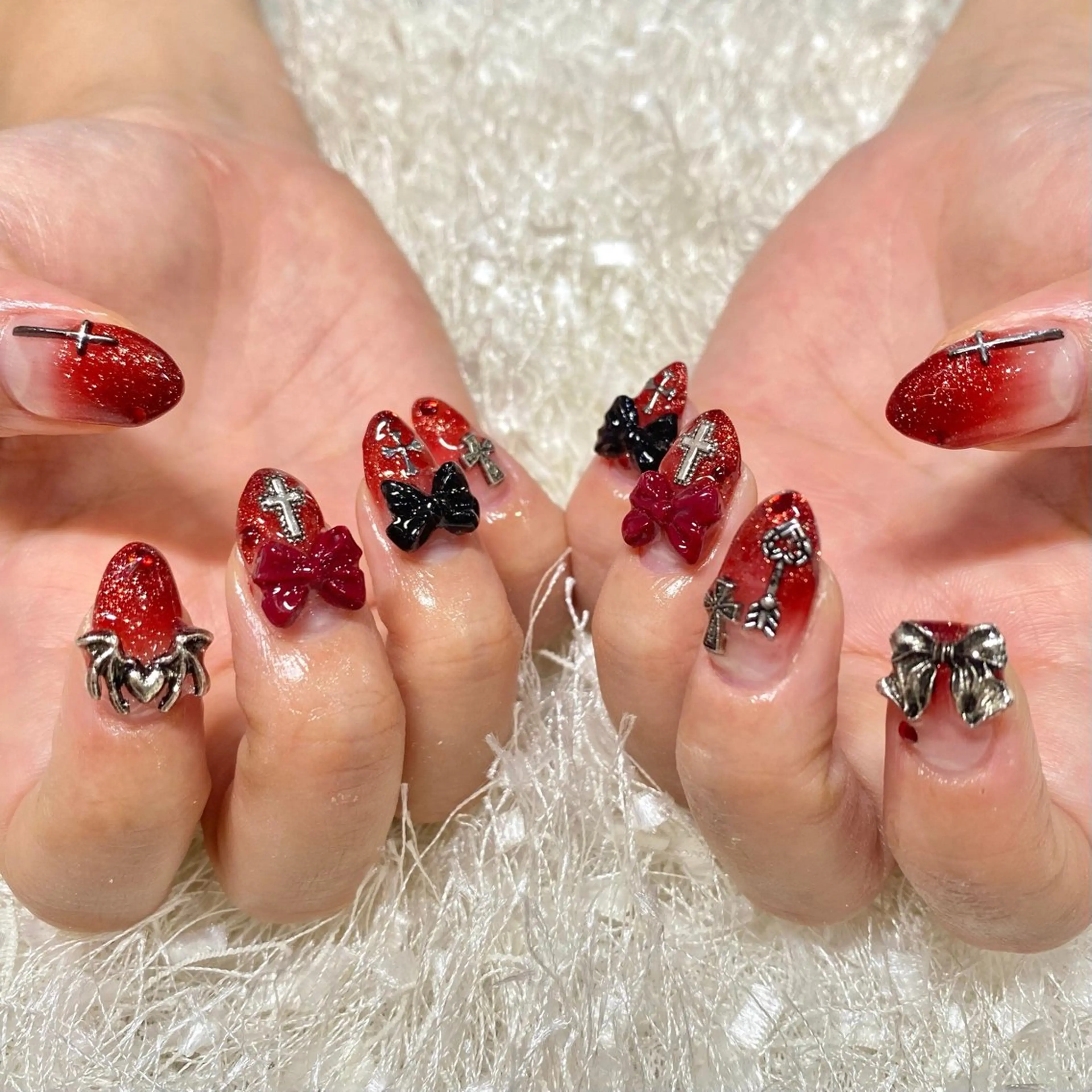 ネイル 長さ出し フレンチネイル ジェルネイル グラデーション 韓国ネイル ハンドネイル Nail&eye Belire 新宿のネイルデザイン