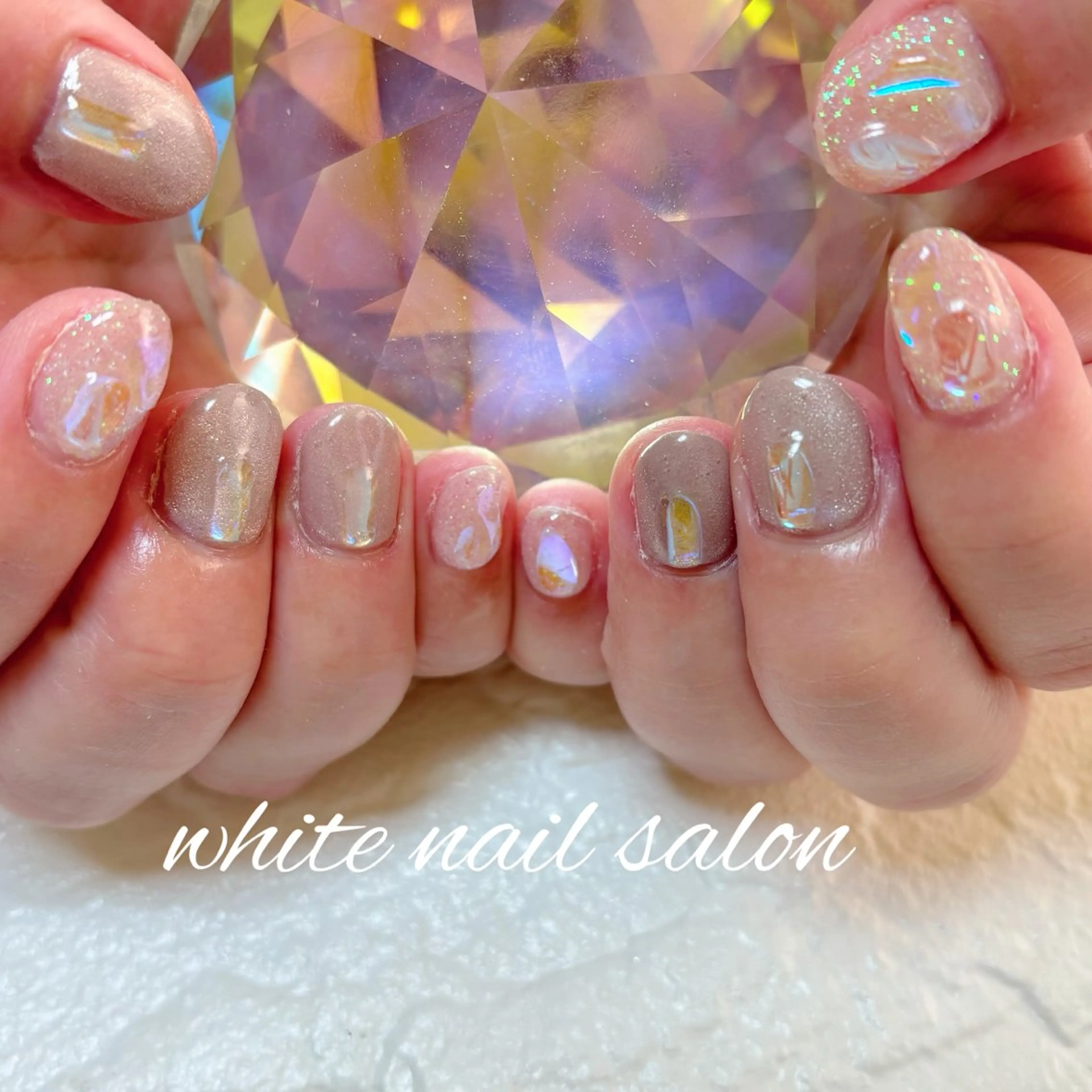 ネイル フットネイル 持ち込み ハンドネイル white nail salonのネイルデザイン