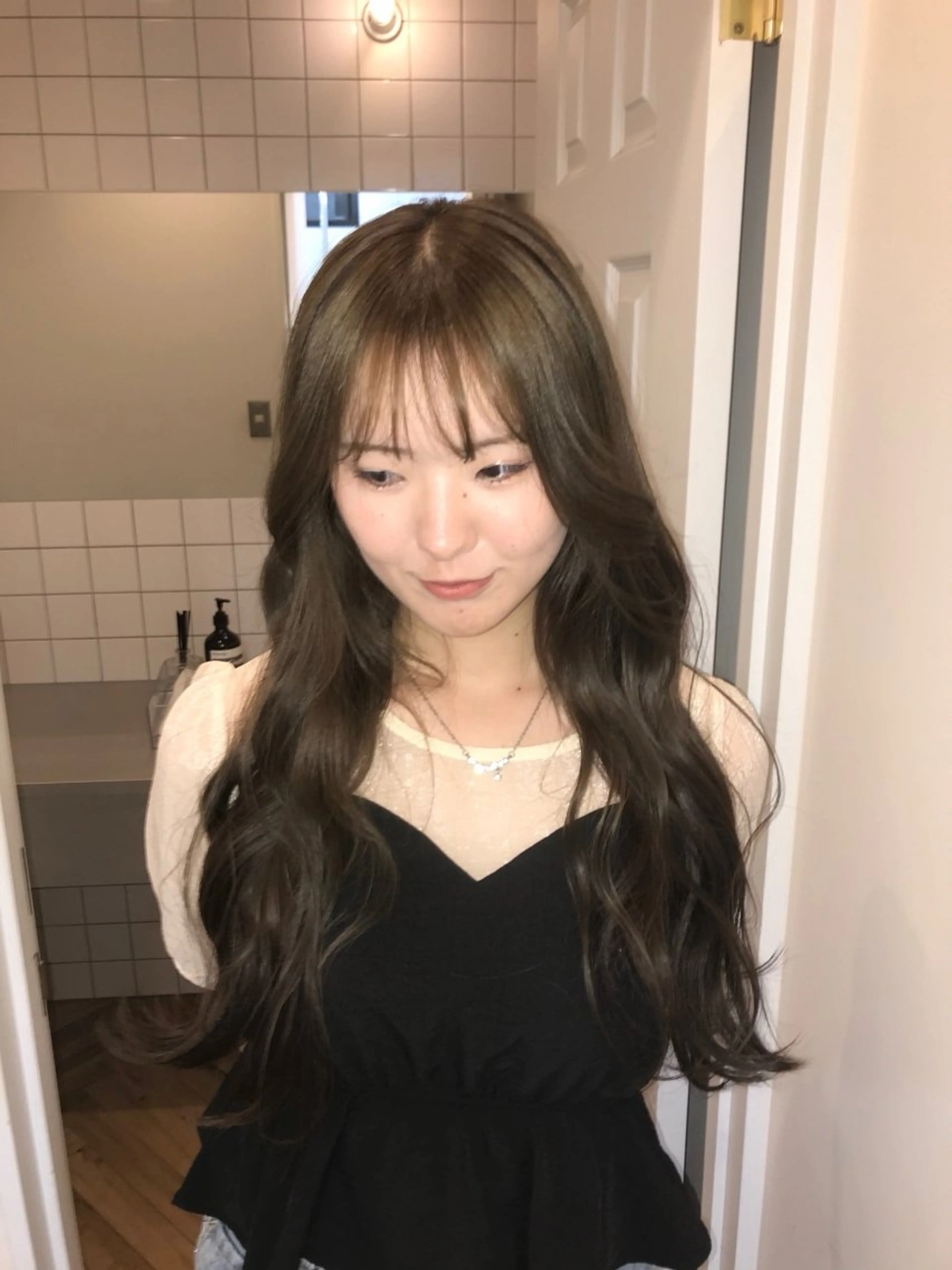 ロング runa/パーマ /ブリーチモデルのヘアスタイル