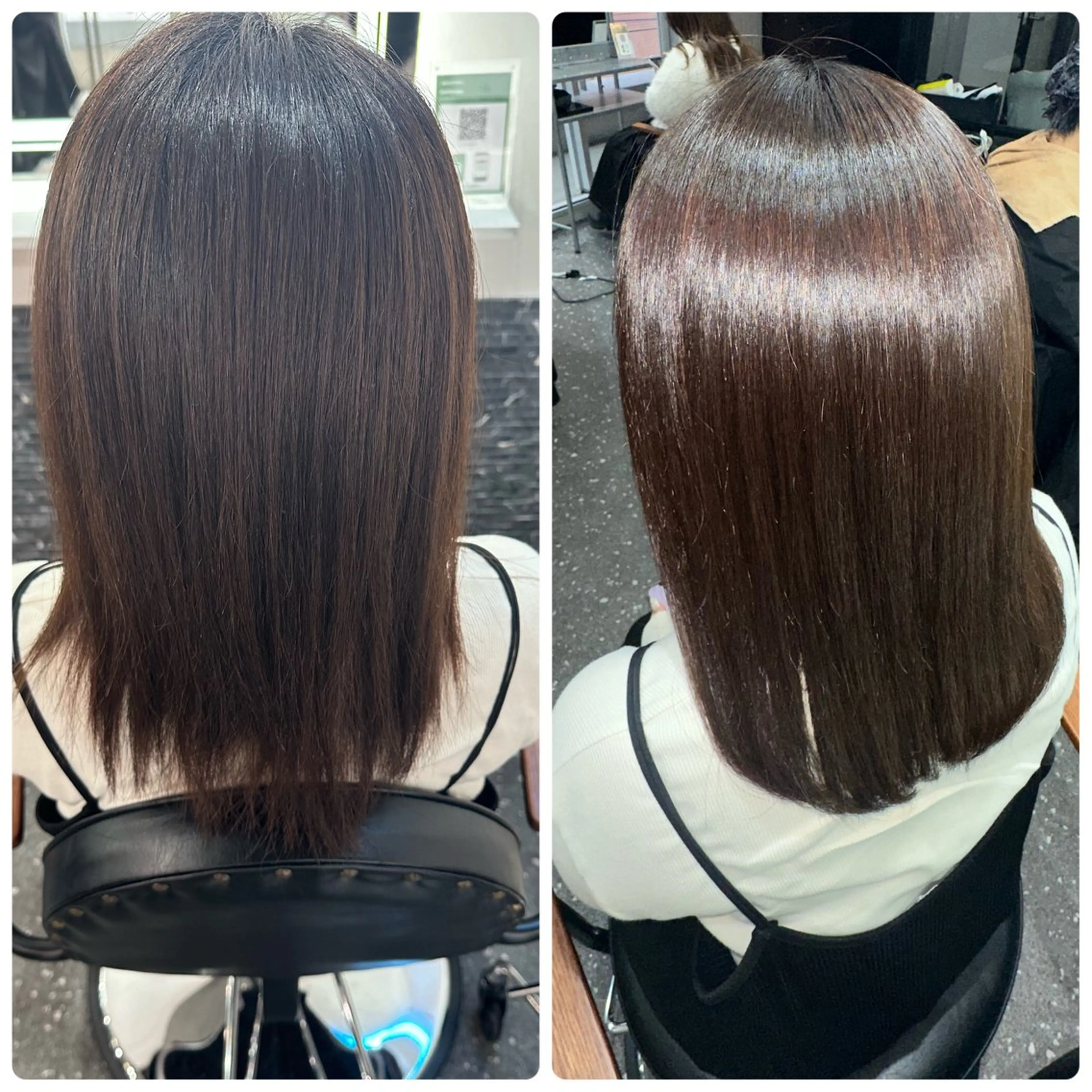 セミロング パーマ カット 縮毛矯正 トリートメント 髪質改善⭐️縮毛矯正 中野⭐️Rinaのヘアスタイル