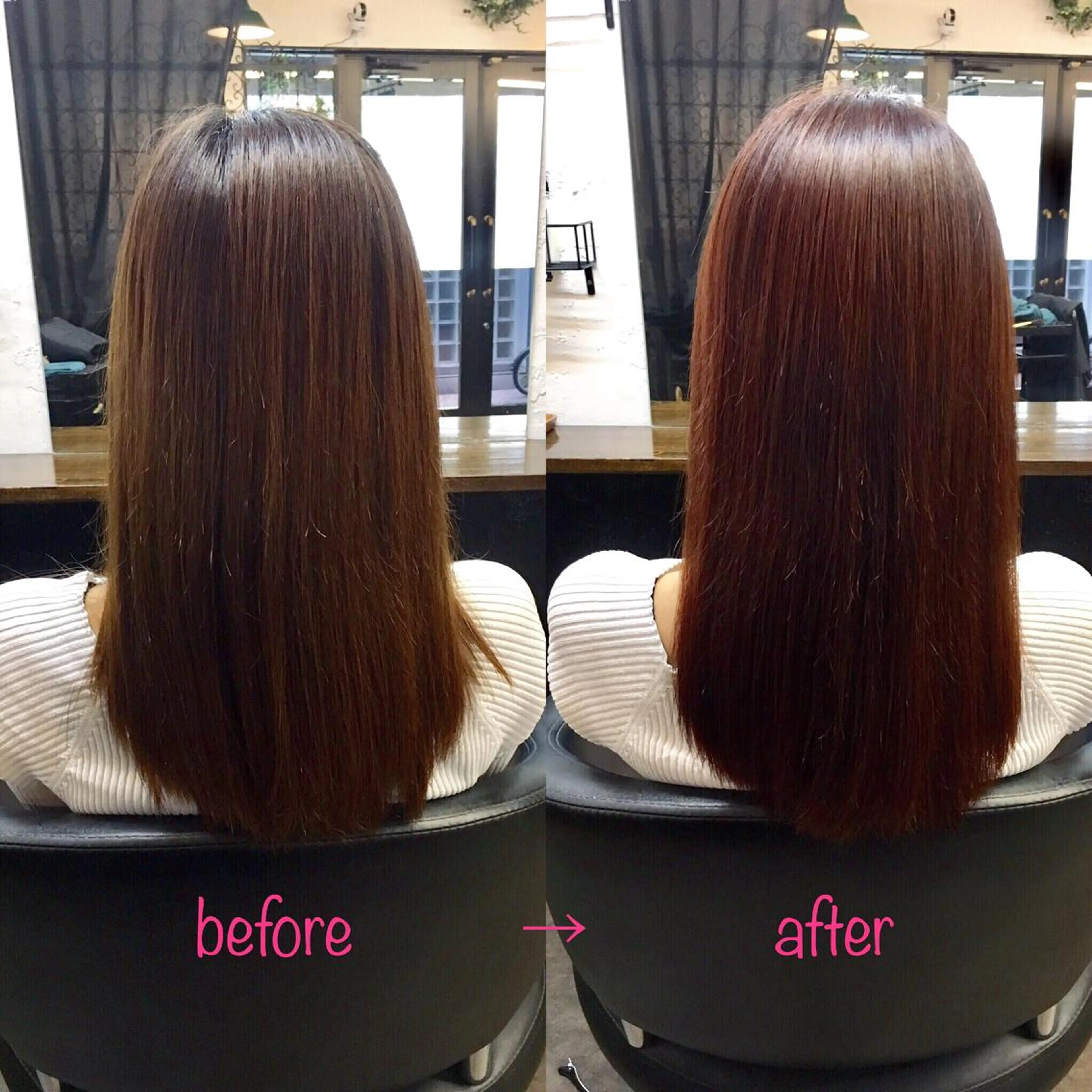 ロング 縮毛矯正&髪質改善 MAILHAIRのヘアスタイル