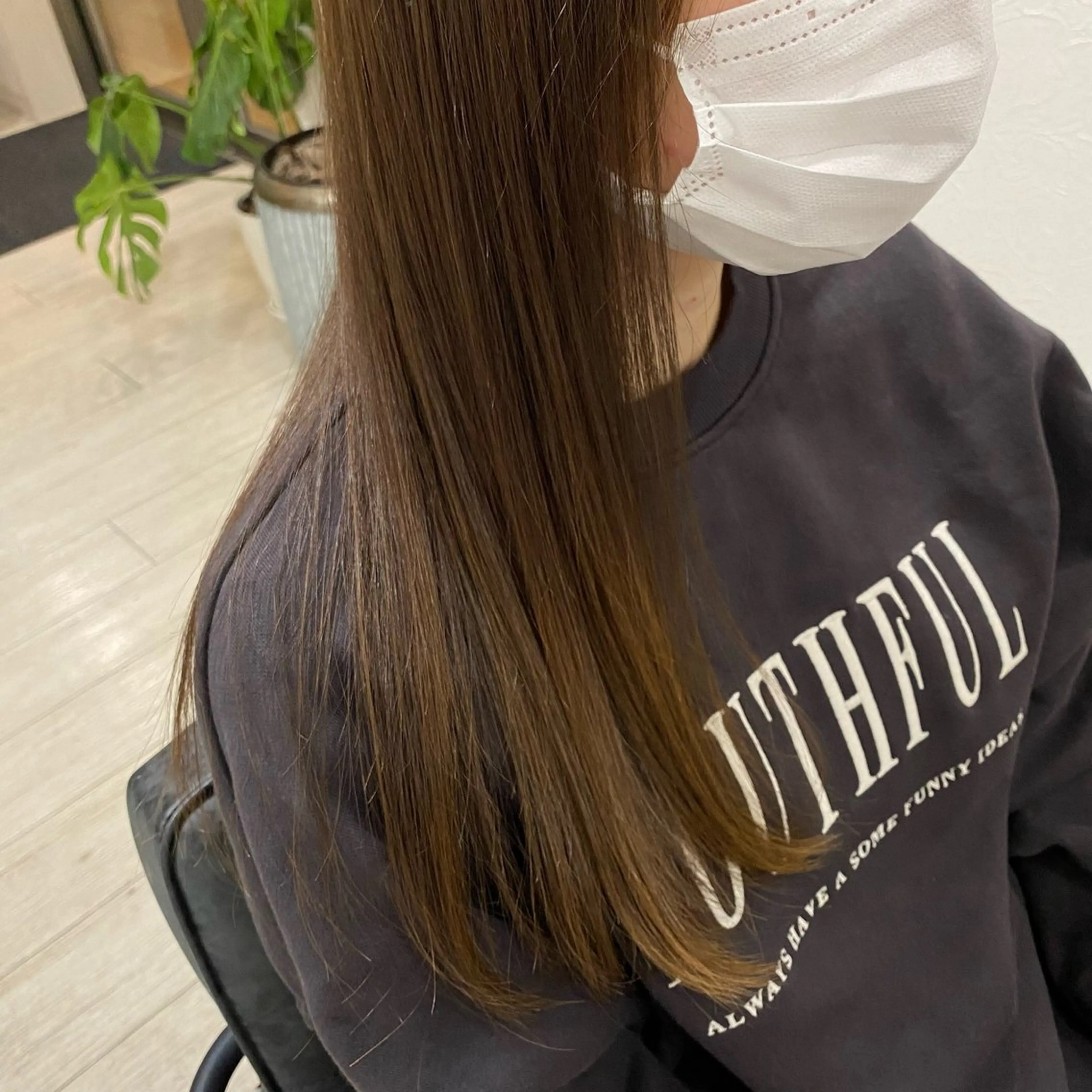 ロング カラー Az所属・Az ながいりかのヘアスタイル