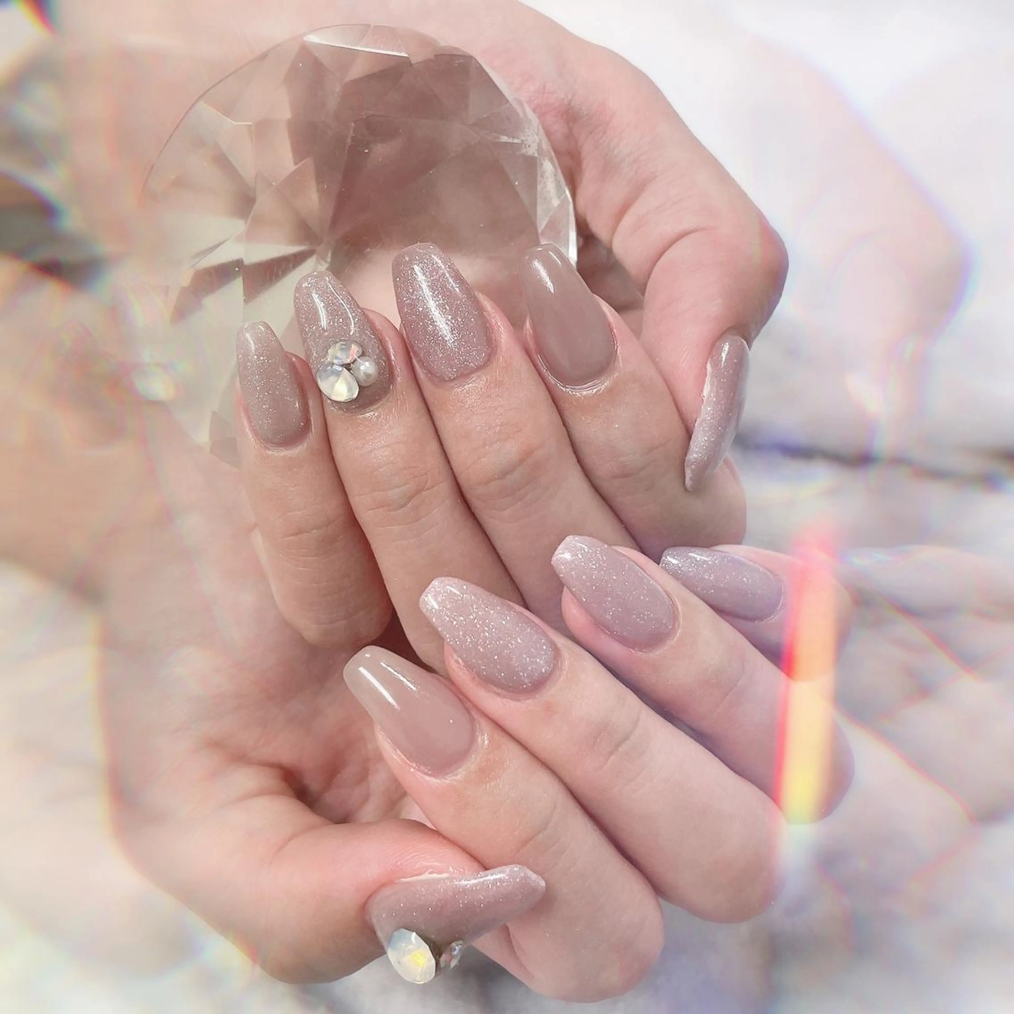 セミロング ネイル ハンドネイル ハンドケア 💎ビューティサロン 湘南　RIRAN💎のネイルデザイン