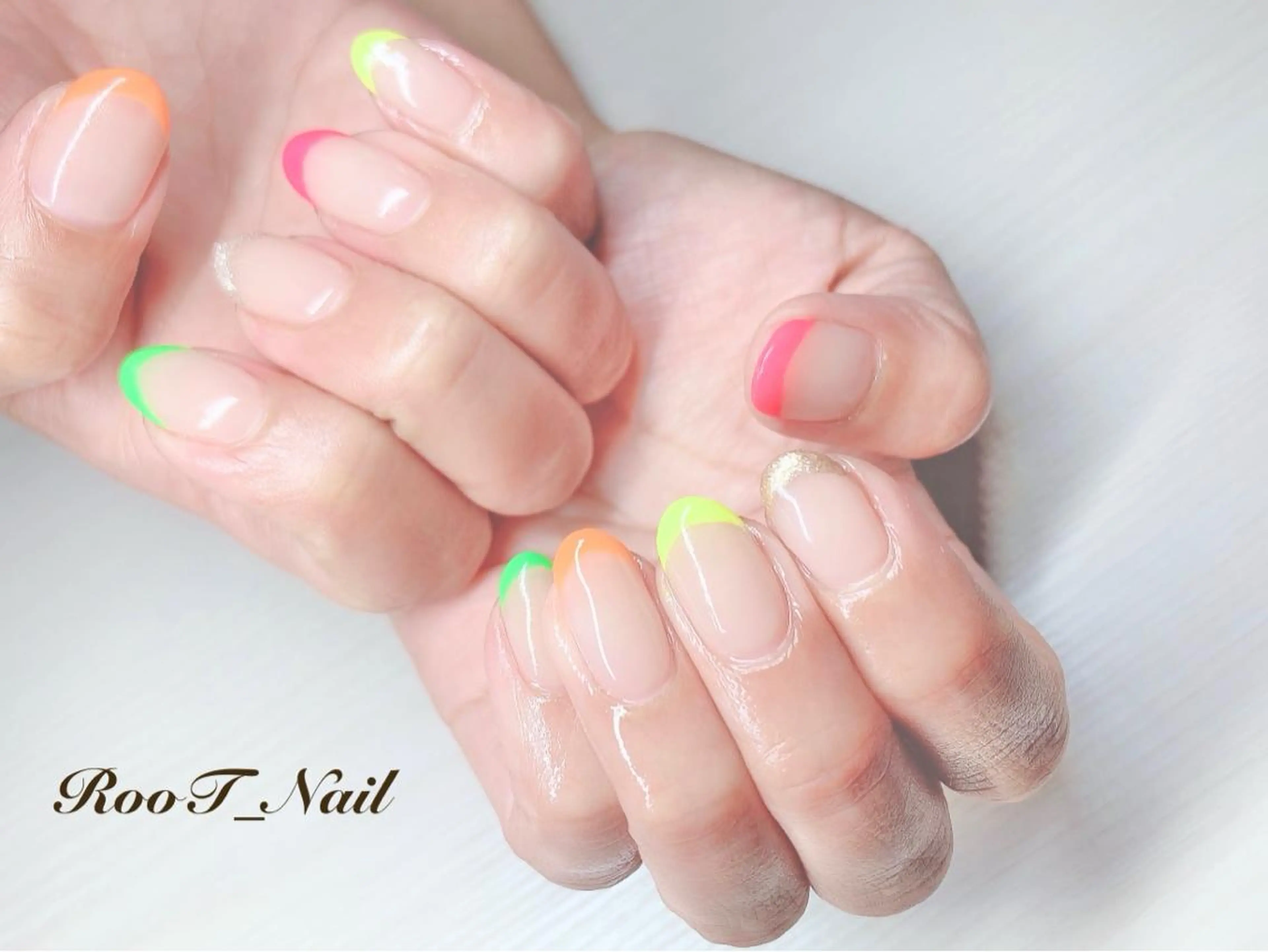 メンズ キッズ ネイル フレンチネイル ハンドネイル RooT Nailのネイルデザイン