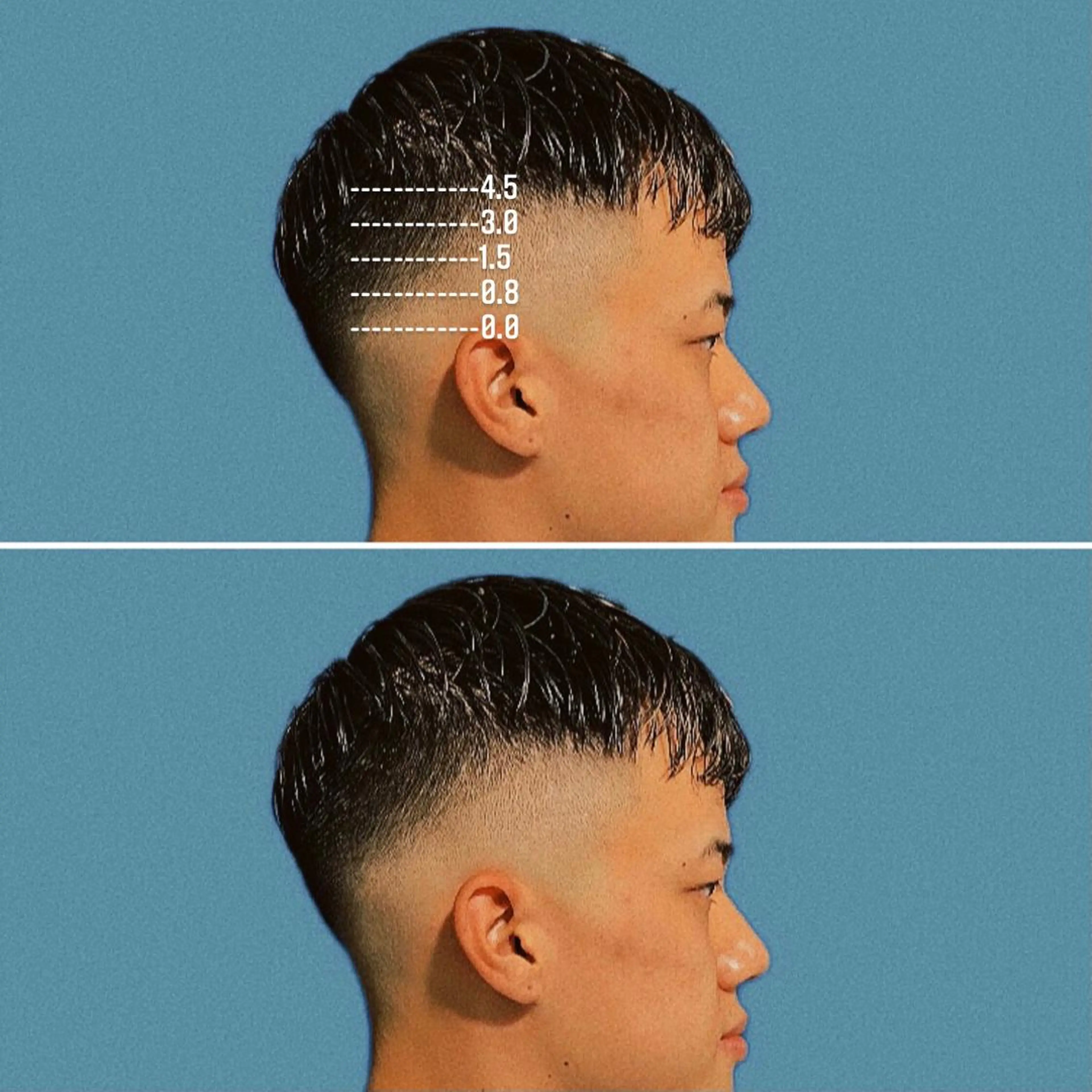 ショート カラー パーマ メンズ フェードカット メンズハイトーン メンズパーマ ハイトーンカラー &CREW スタッフのヘアスタイル