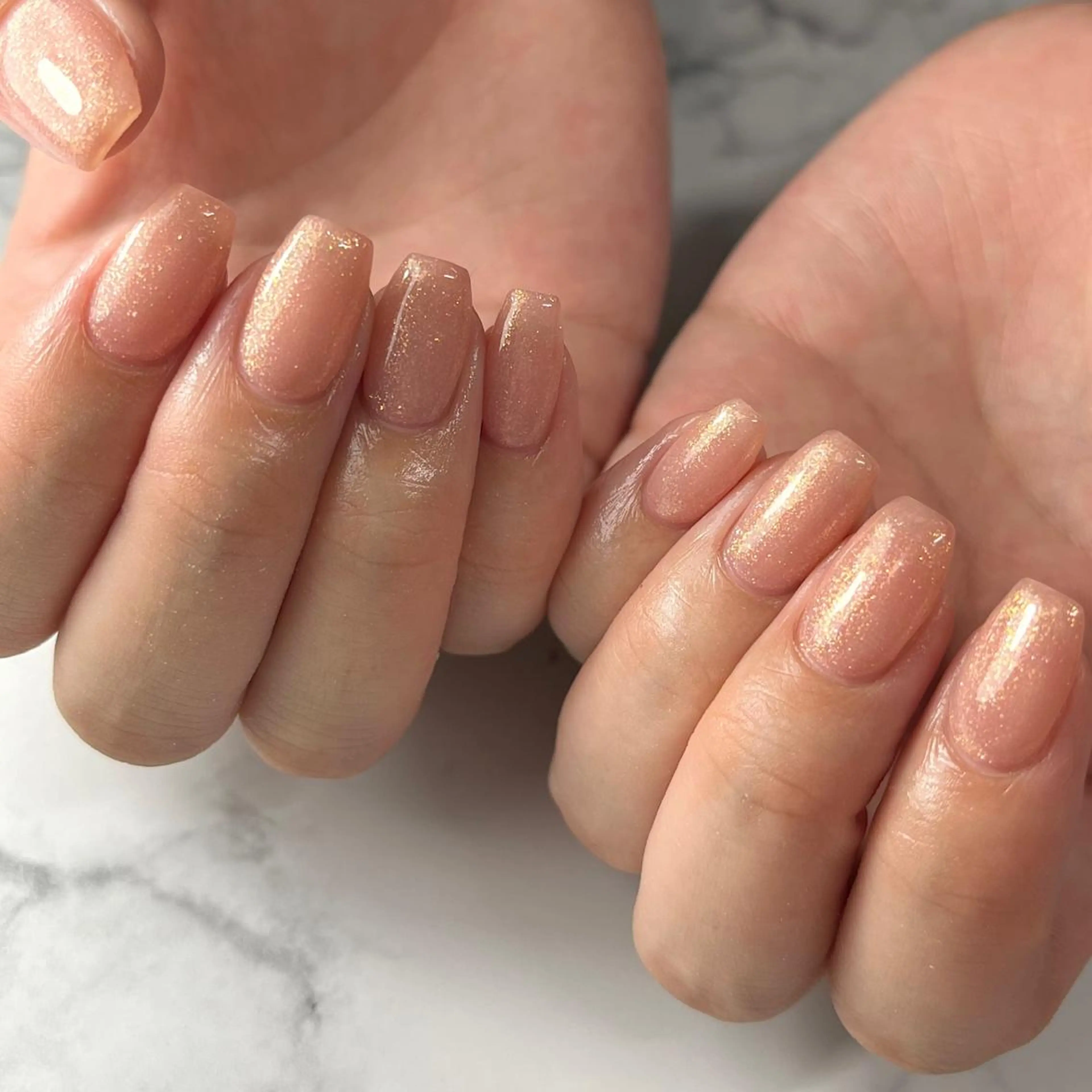 ネイル ジェルネイル ワンカラーネイル パラジェル ピンク シンプルネイル ハンドネイル NAIL NOWのネイルデザイン