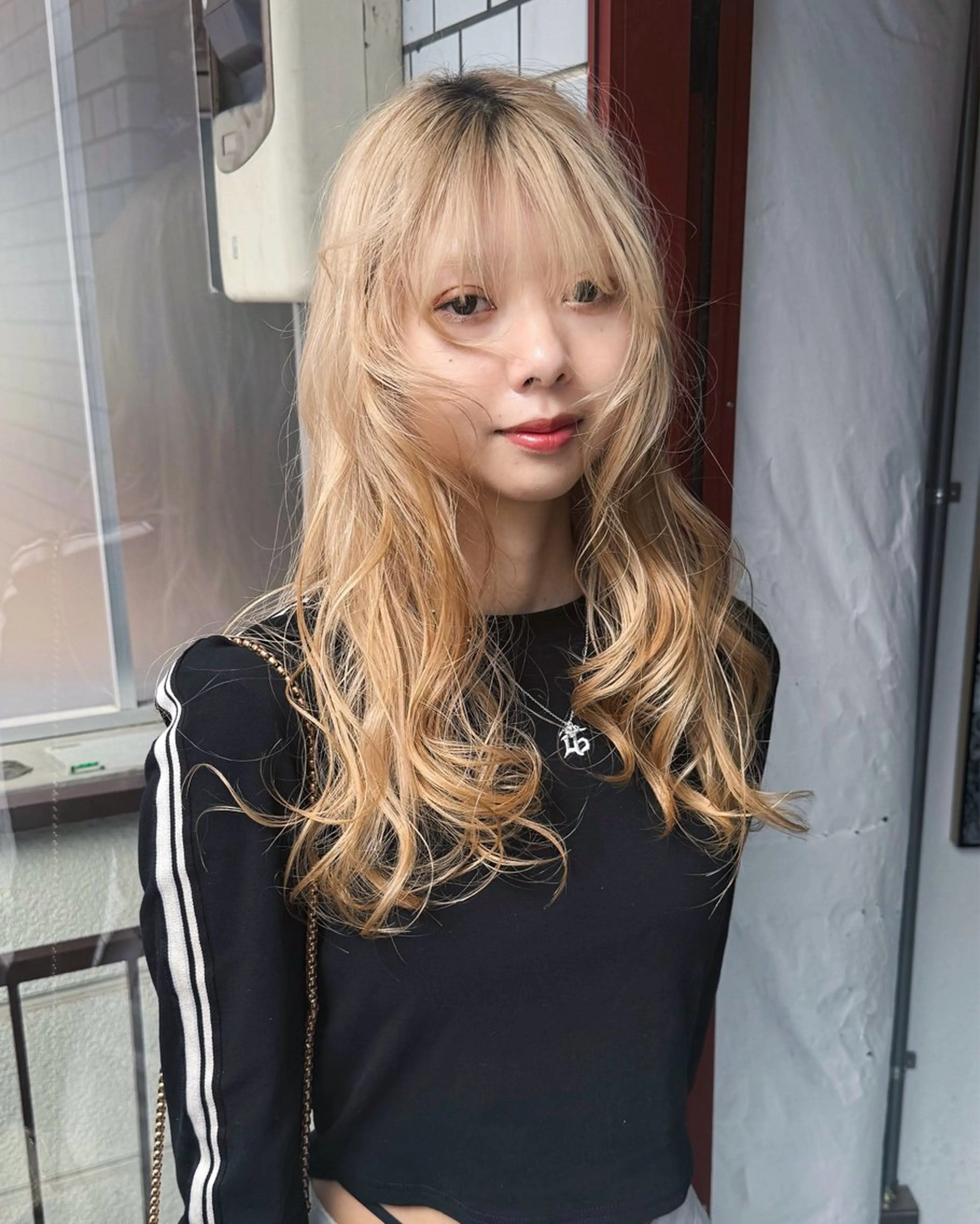 ロング ハイトーン/デザイン /ひさやのヘアスタイル