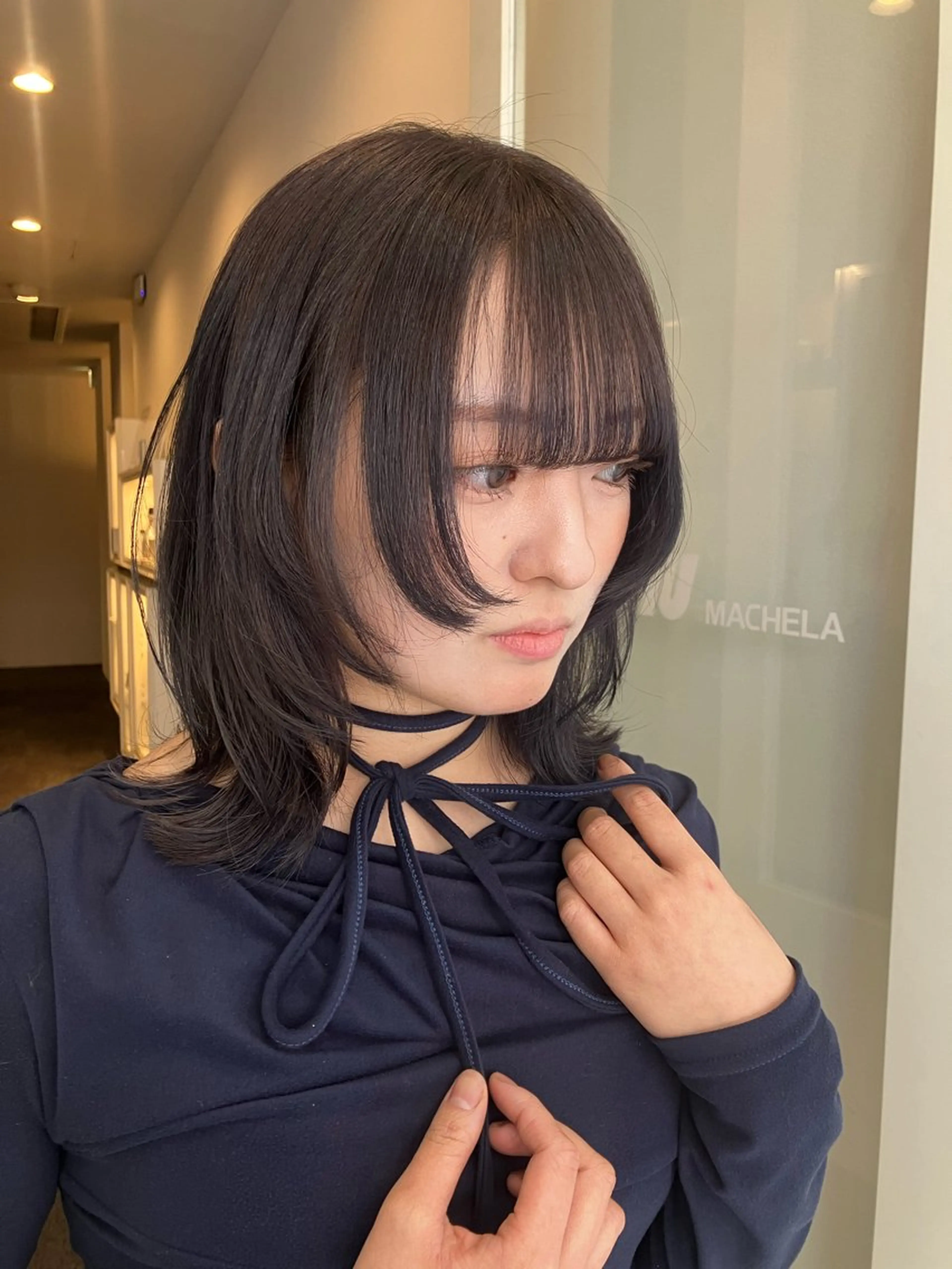 カラー 透明感カラー 口石 ひかるのヘアスタイル