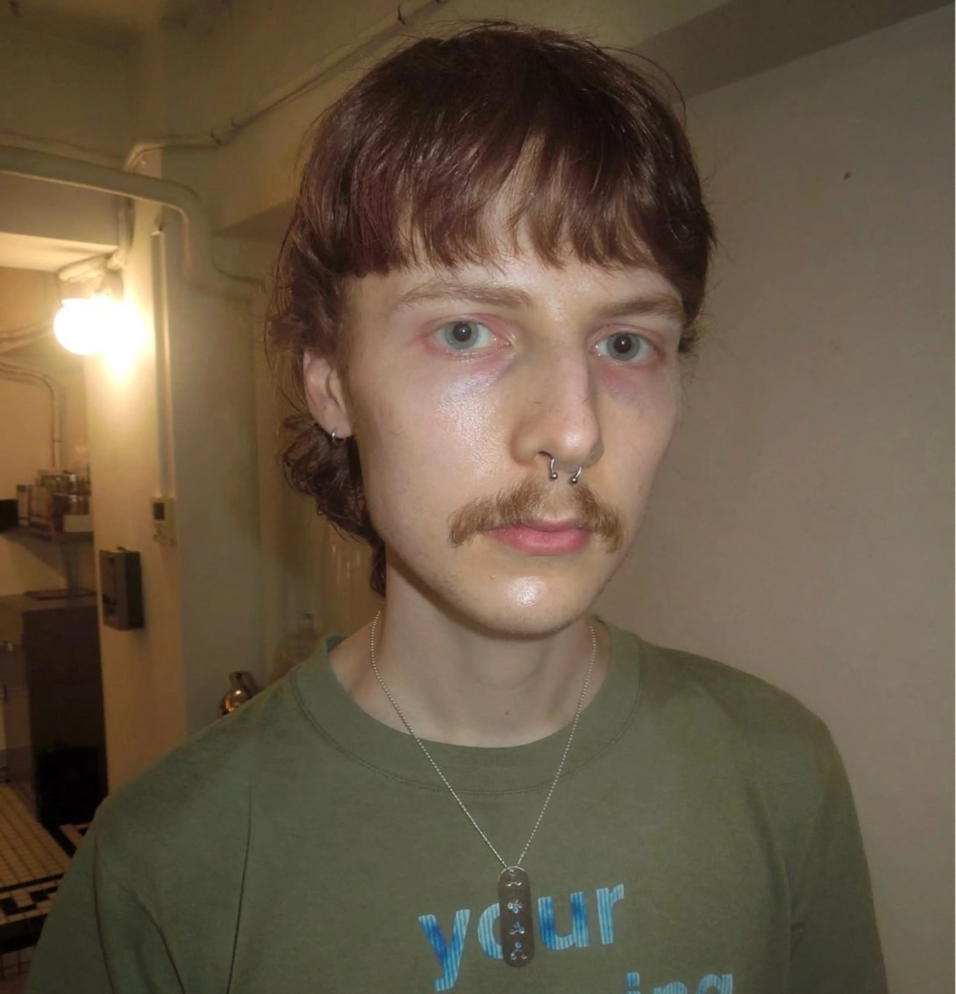 ミディアム パーマ メンズ ミディアムパーマ メンズパーマ マレットヘア カット パーマ タマキ/似合わせ カット/Wカラーのヘアスタイル