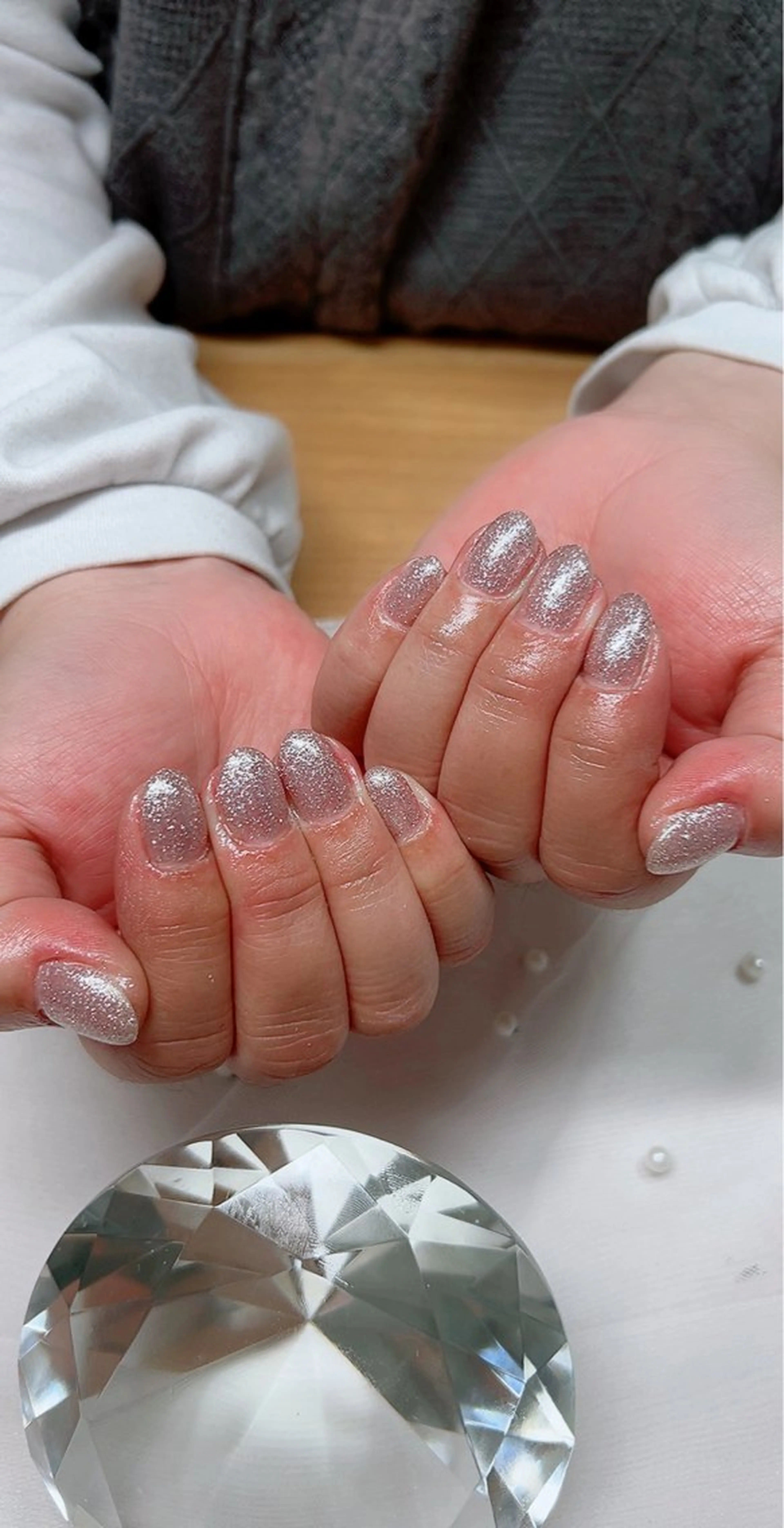 ネイル フラッシュネイル ラメ(グリッター) ハンドネイル Cute Tips nailのネイルデザイン