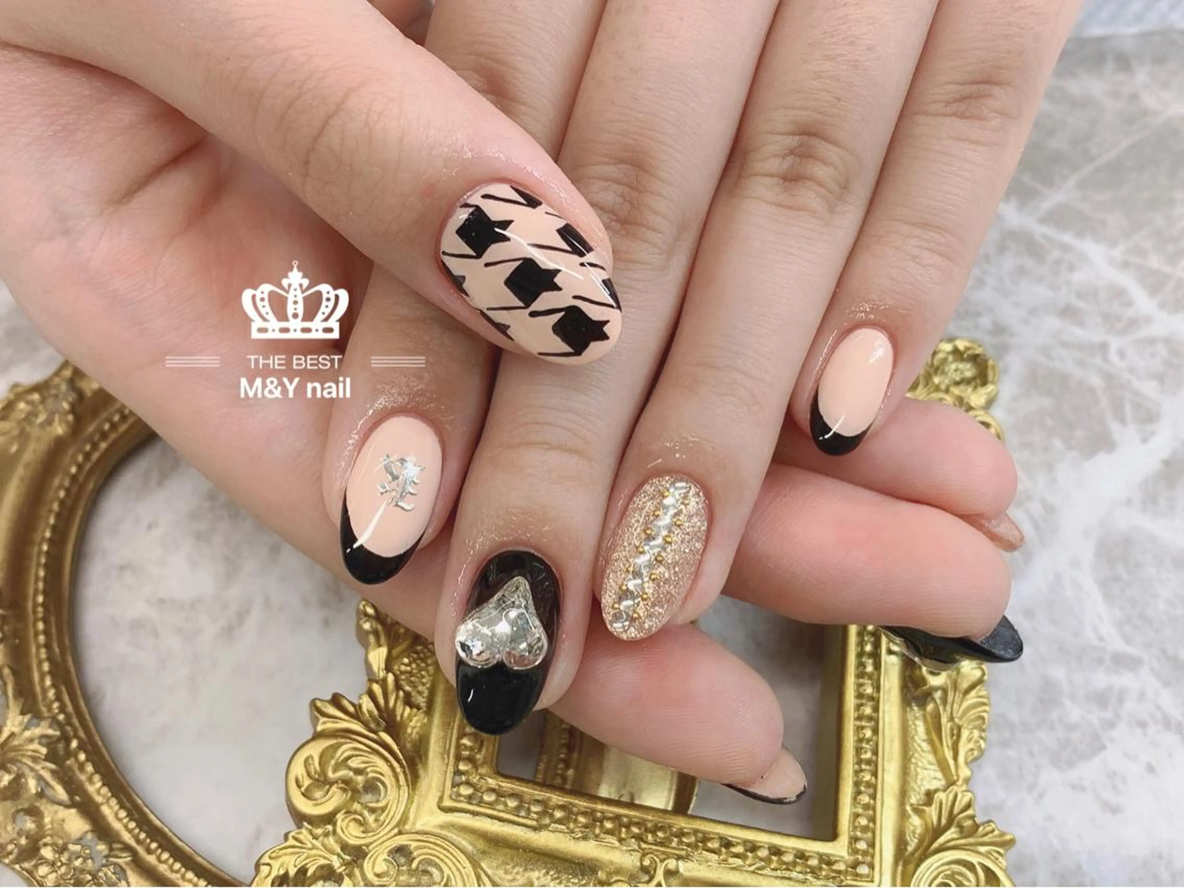 ネイル ハート ハンドネイル ハンドケア M&Y NailSalonのネイルデザイン