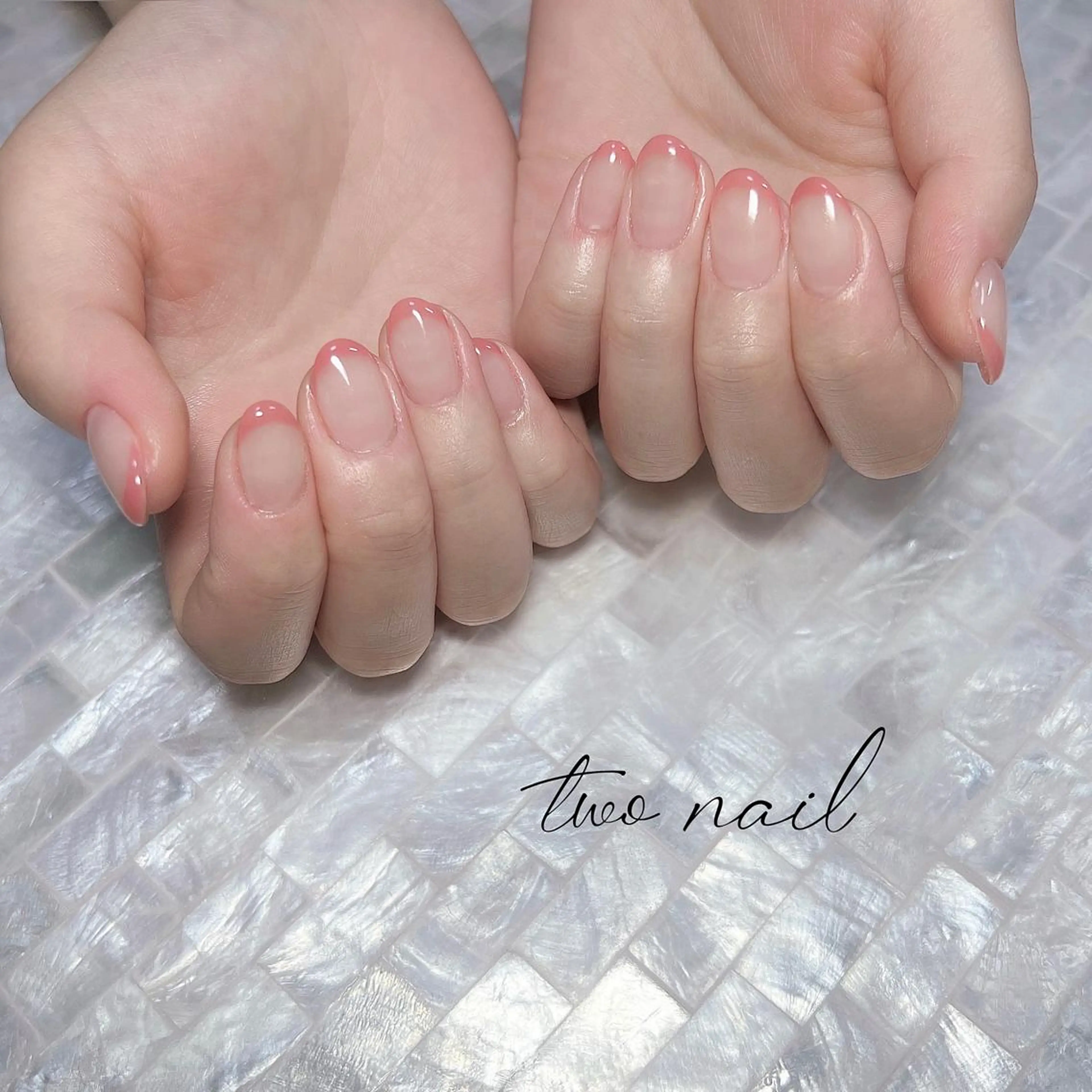 ネイル アートネイル フットネイル ハート ニュアンスネイル オフィスネイル ハンドネイル two nailのネイルデザイン