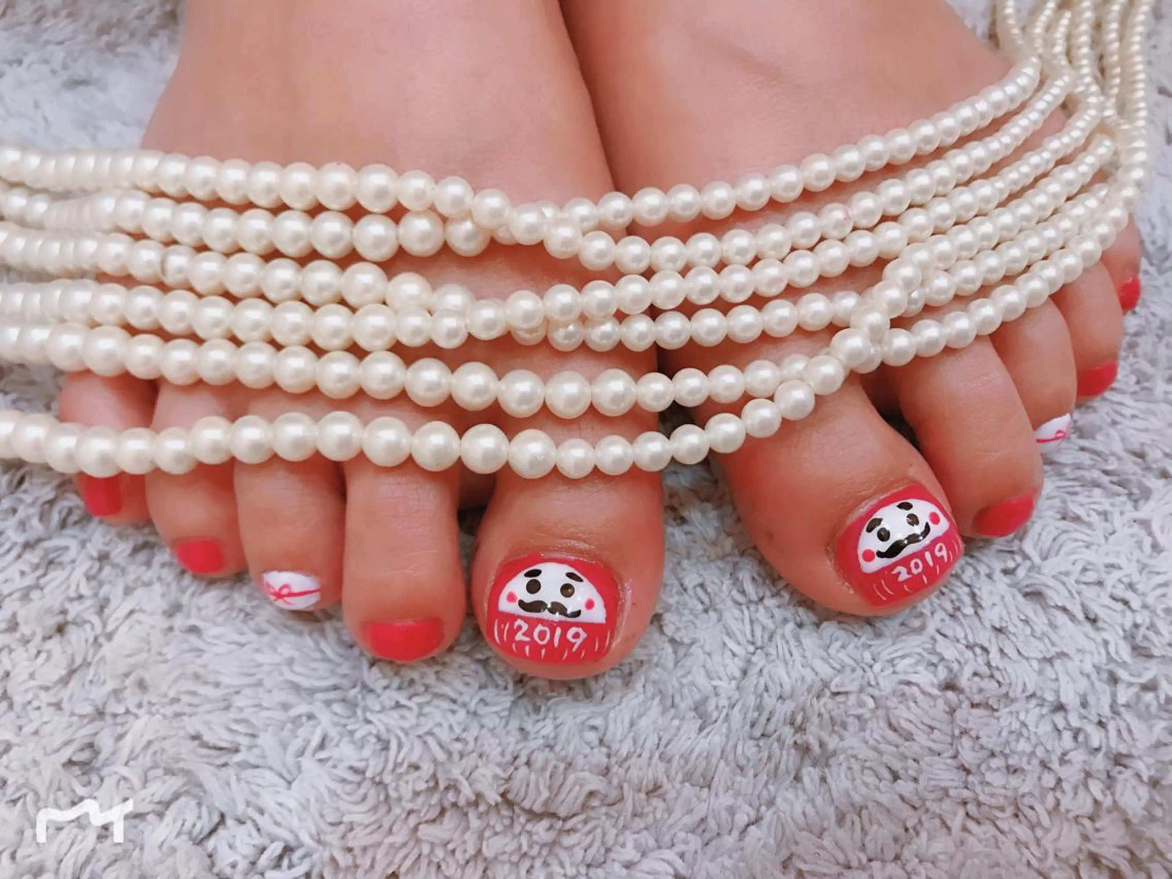 ショート カラー フットネイル SINCERELY シンシアリー🌈のネイルデザイン