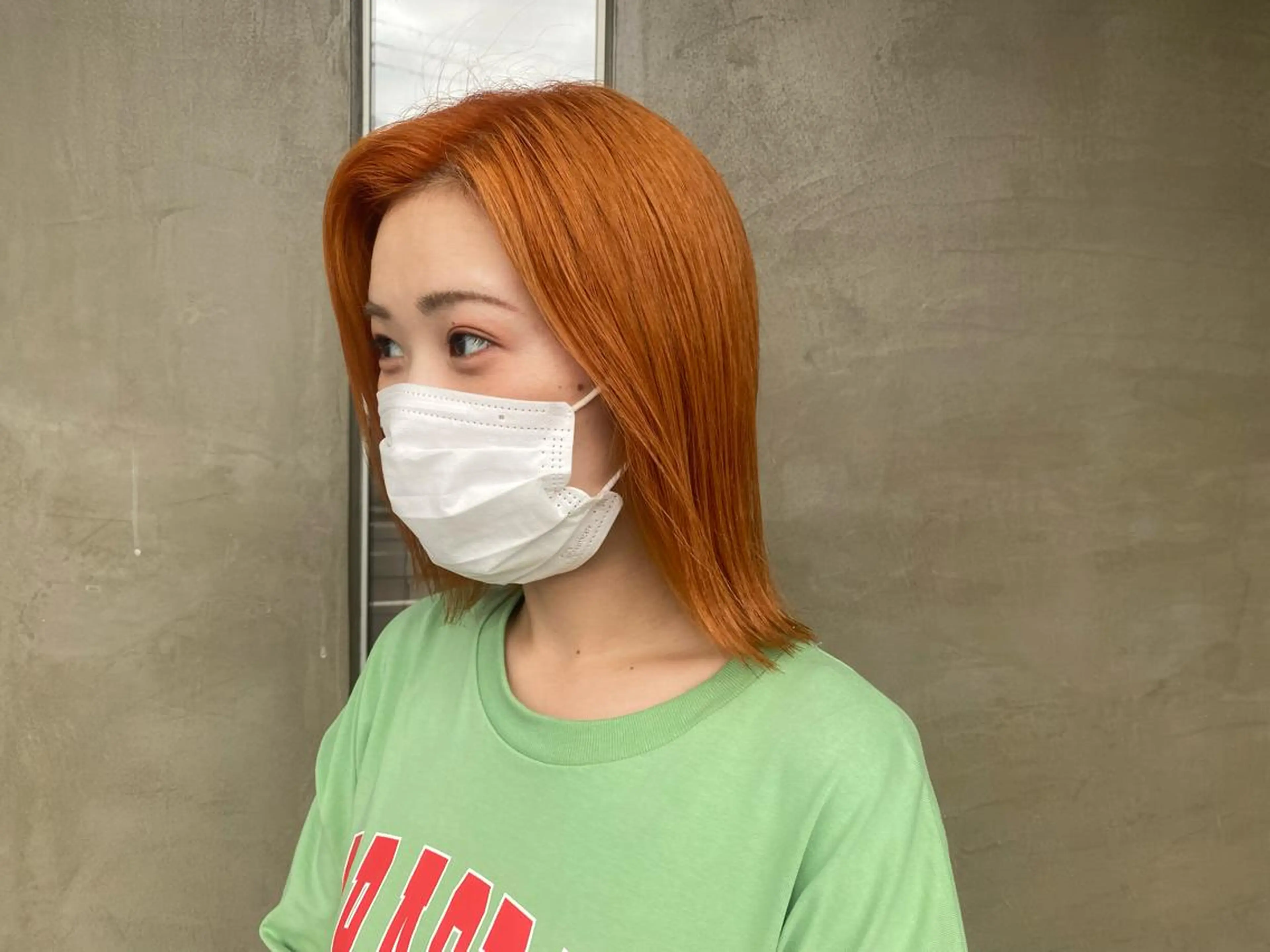 カラー ブリーチ オレンジ 柔らかカラー🥛 mayucoのヘアスタイル