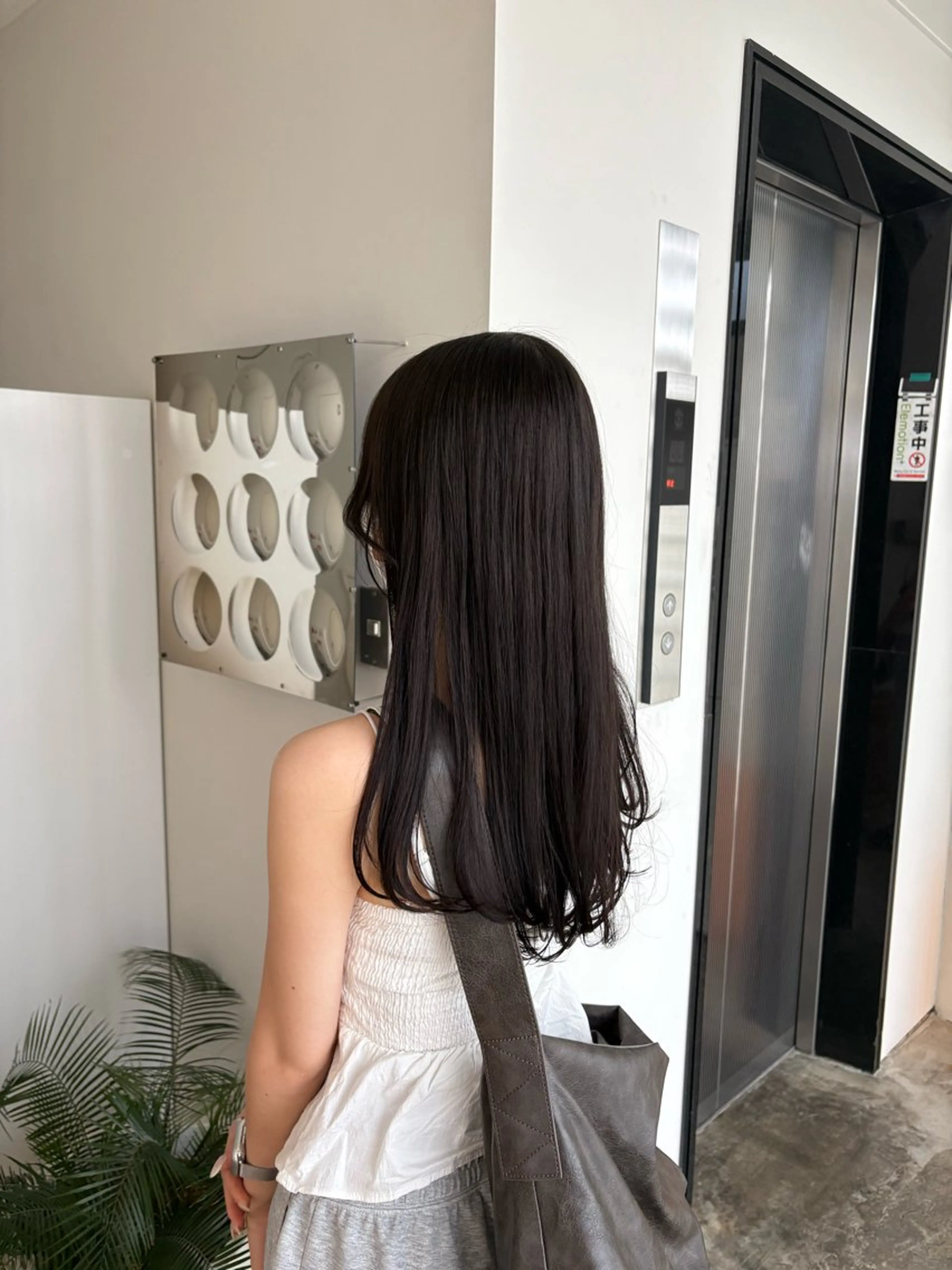 ロング カラー カット ヘアカラー 大阪/梅田 ヨシノヒメカのヘアスタイル