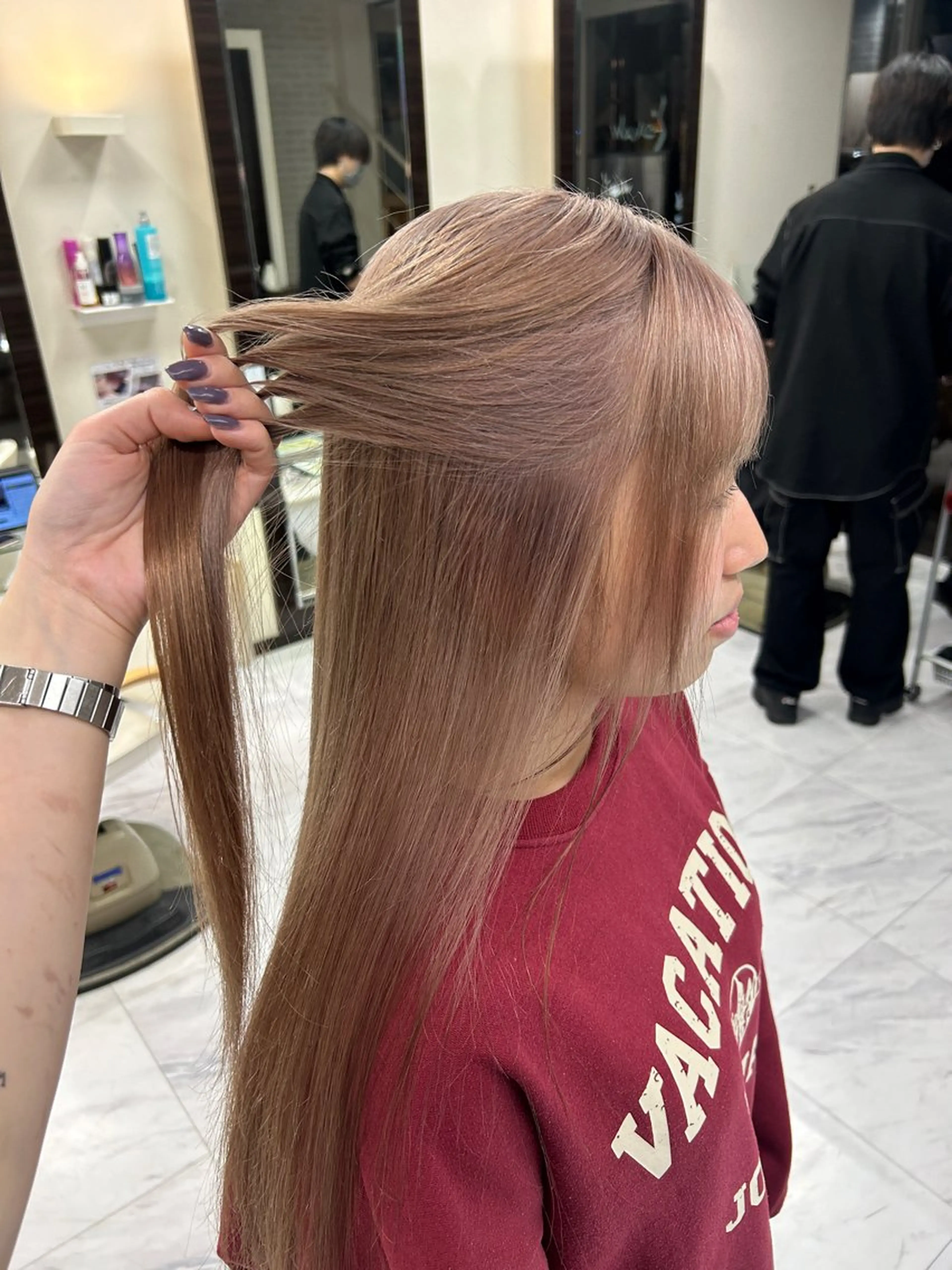 ロング カラー ヘアカラー 透明感/ブリーチカラ ー🦋Rico🦋のヘアスタイル