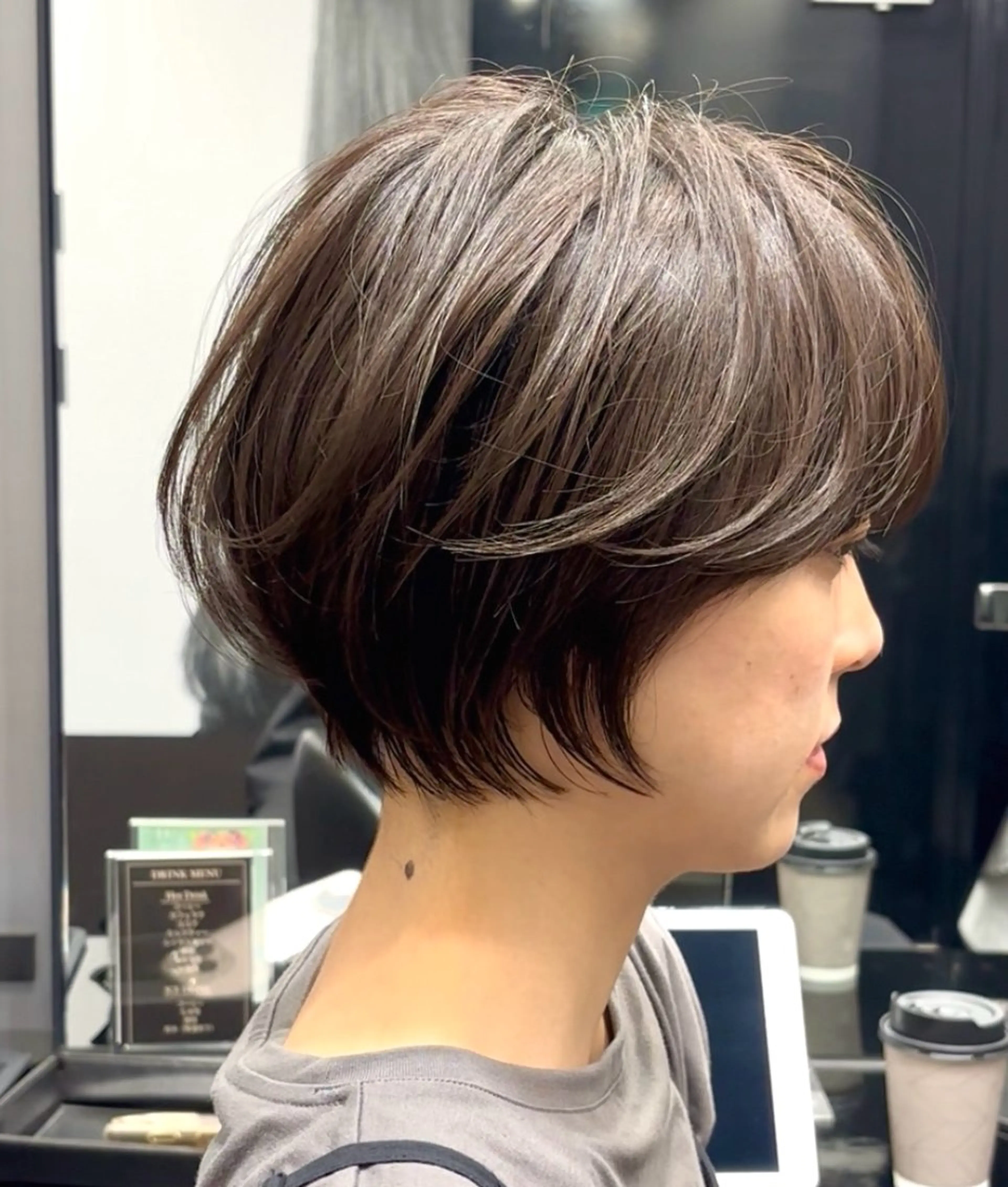 ショート ショートボブ ハンサムショート 丸みショート ボブ くびれヘア カット ヘアカラー HARUKI  MINATO Japan広島紙屋町店所属・hmj紙屋町店 脊戸智志のエステ・リラクイメージ