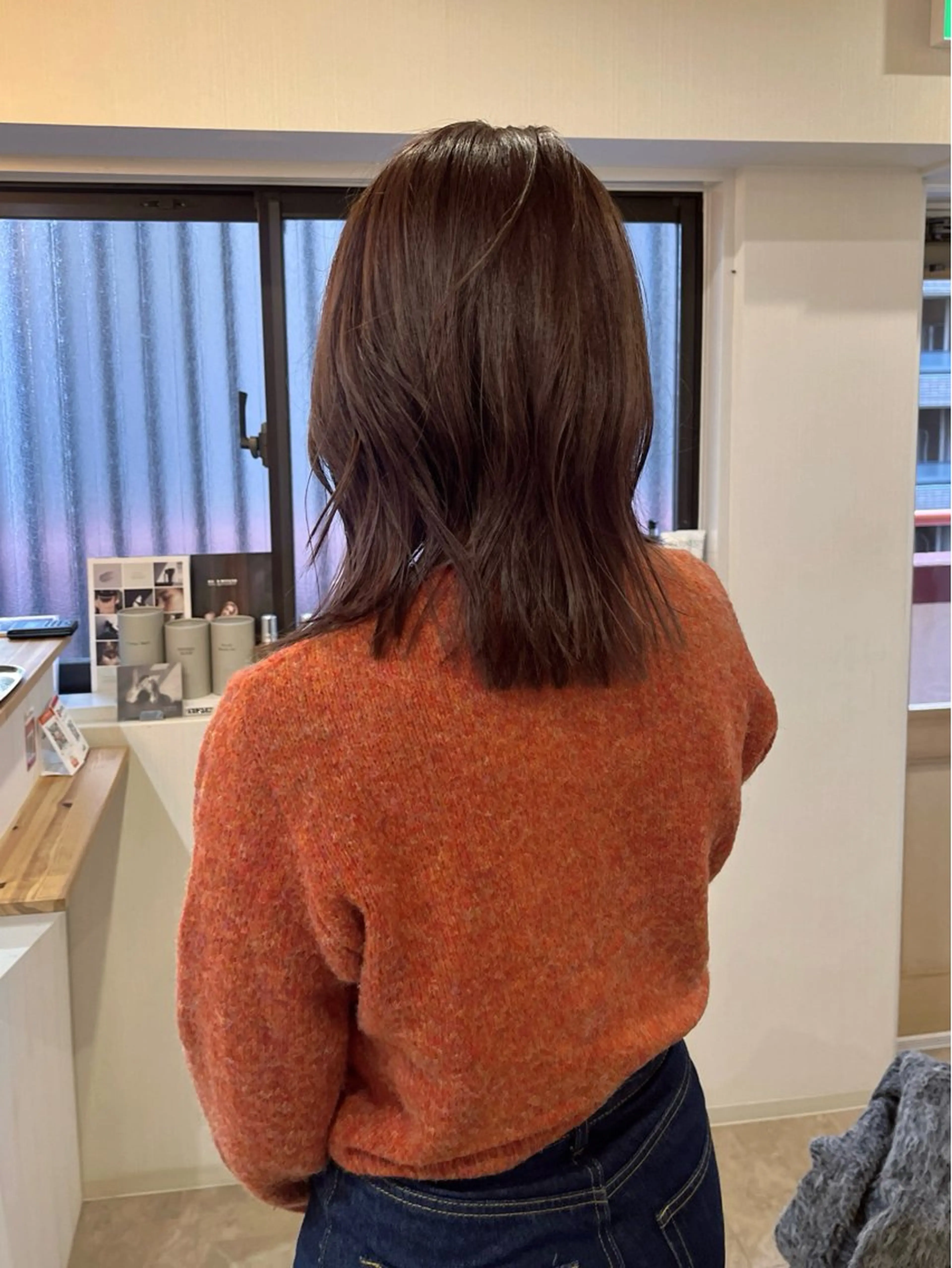 セミロング カラー 下石怜子/レイヤー/ 透明感カラーのヘアスタイル