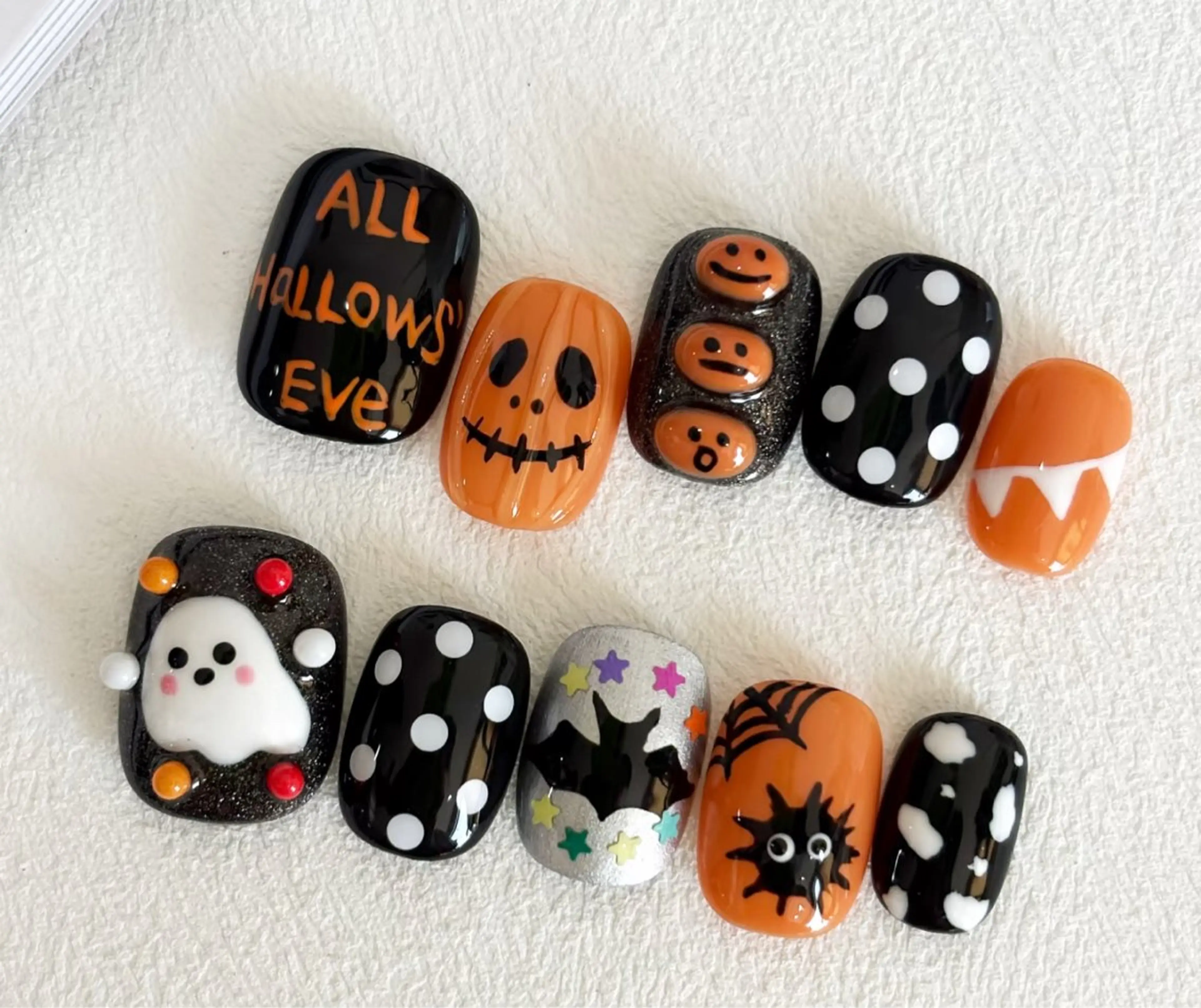 🧟‍♀️🎃👻ハロウィンデザインネイル👻🎃🧟‍♀️の写真