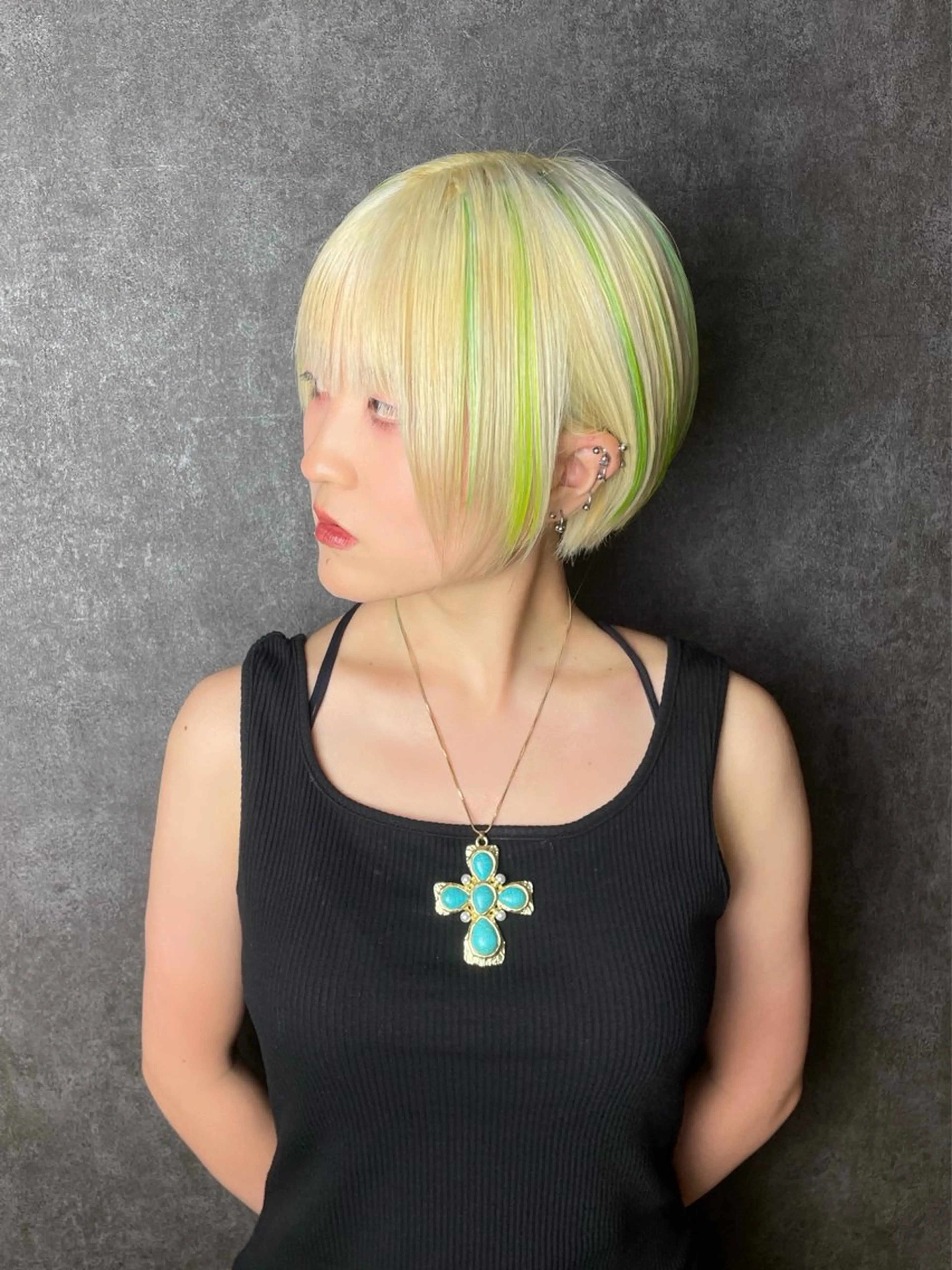 ショート shiho/名駅💎 ケアカラー/ブリーチのヘアスタイル