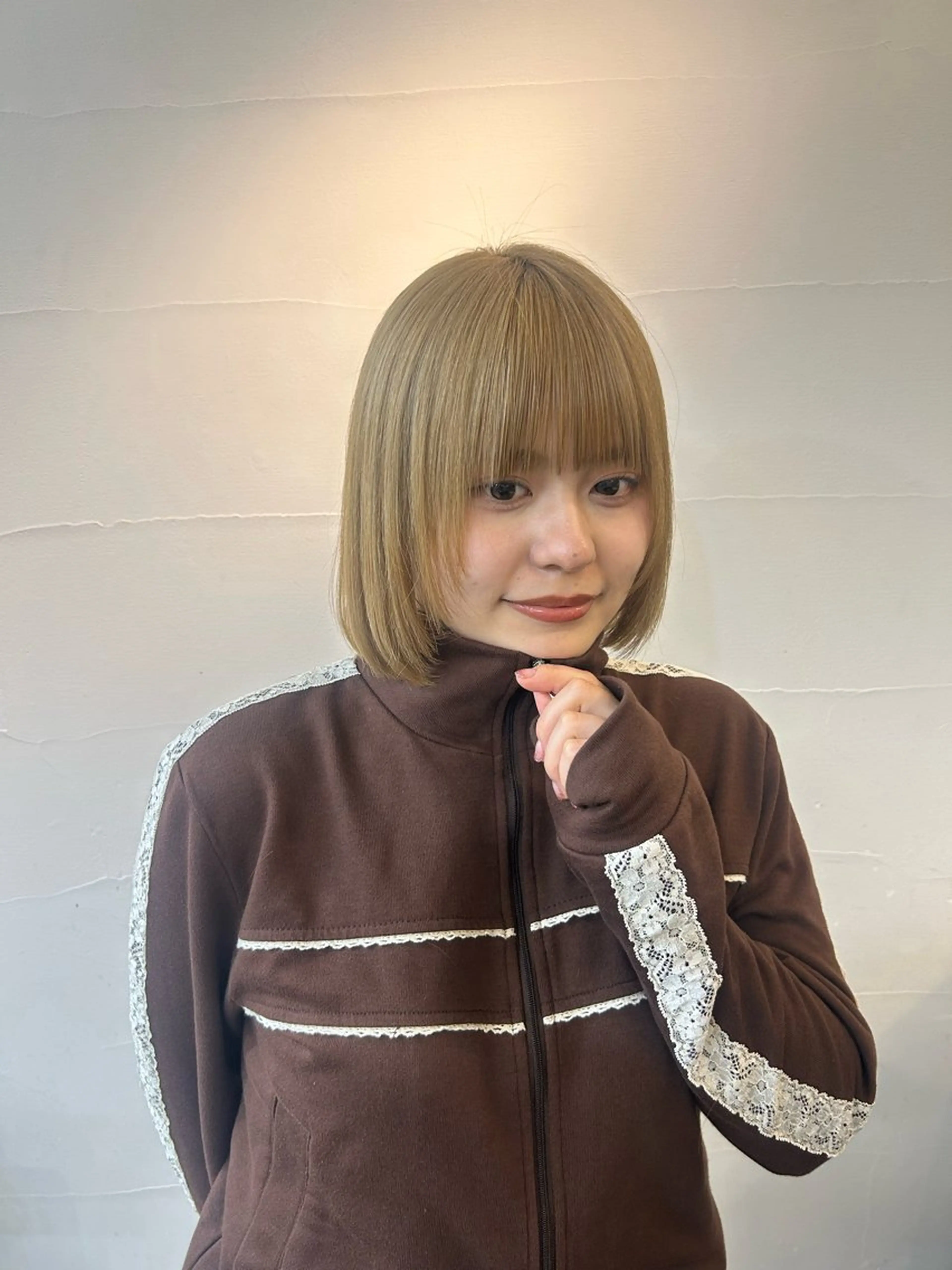 ミディアム 顔周りカット レイヤーカット 🌱メンズカット募集 中🌱ナノコのヘアスタイル