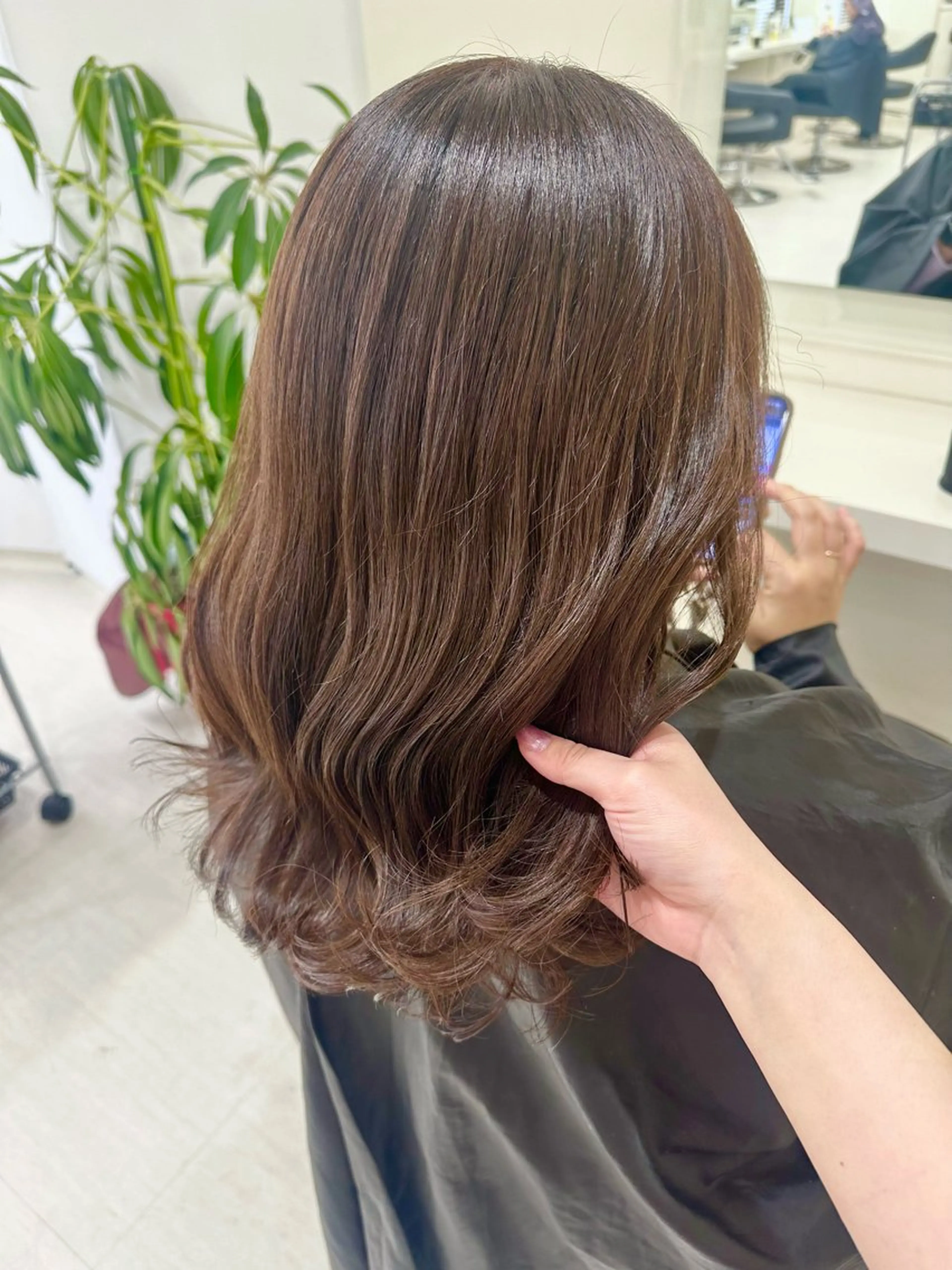 セミロング カラー ヘアアレンジ 🎀 yuuka🎀のヘアスタイル