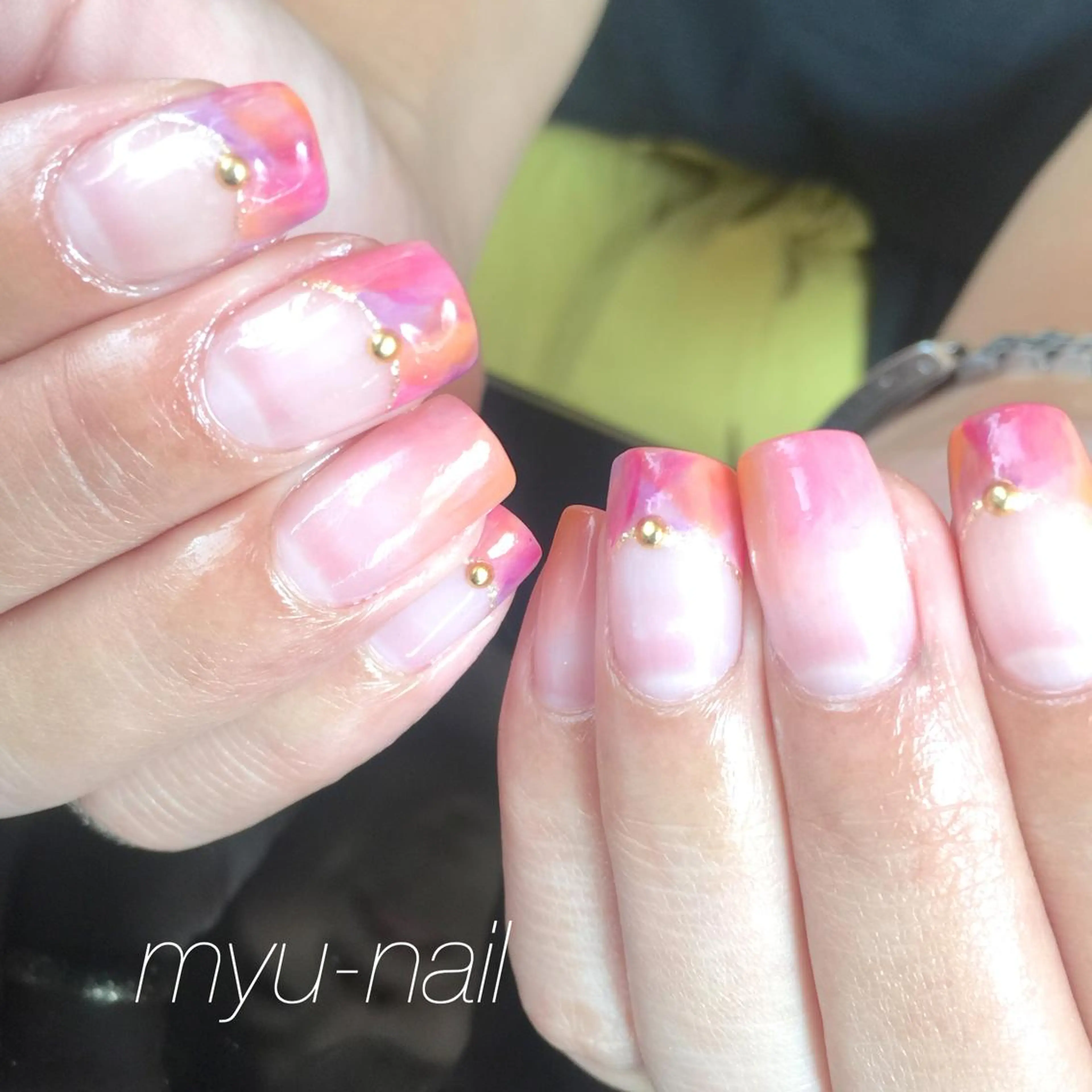 ネイル アートネイル ニュアンスネイル ホームサロン myu-nailのネイルデザイン
