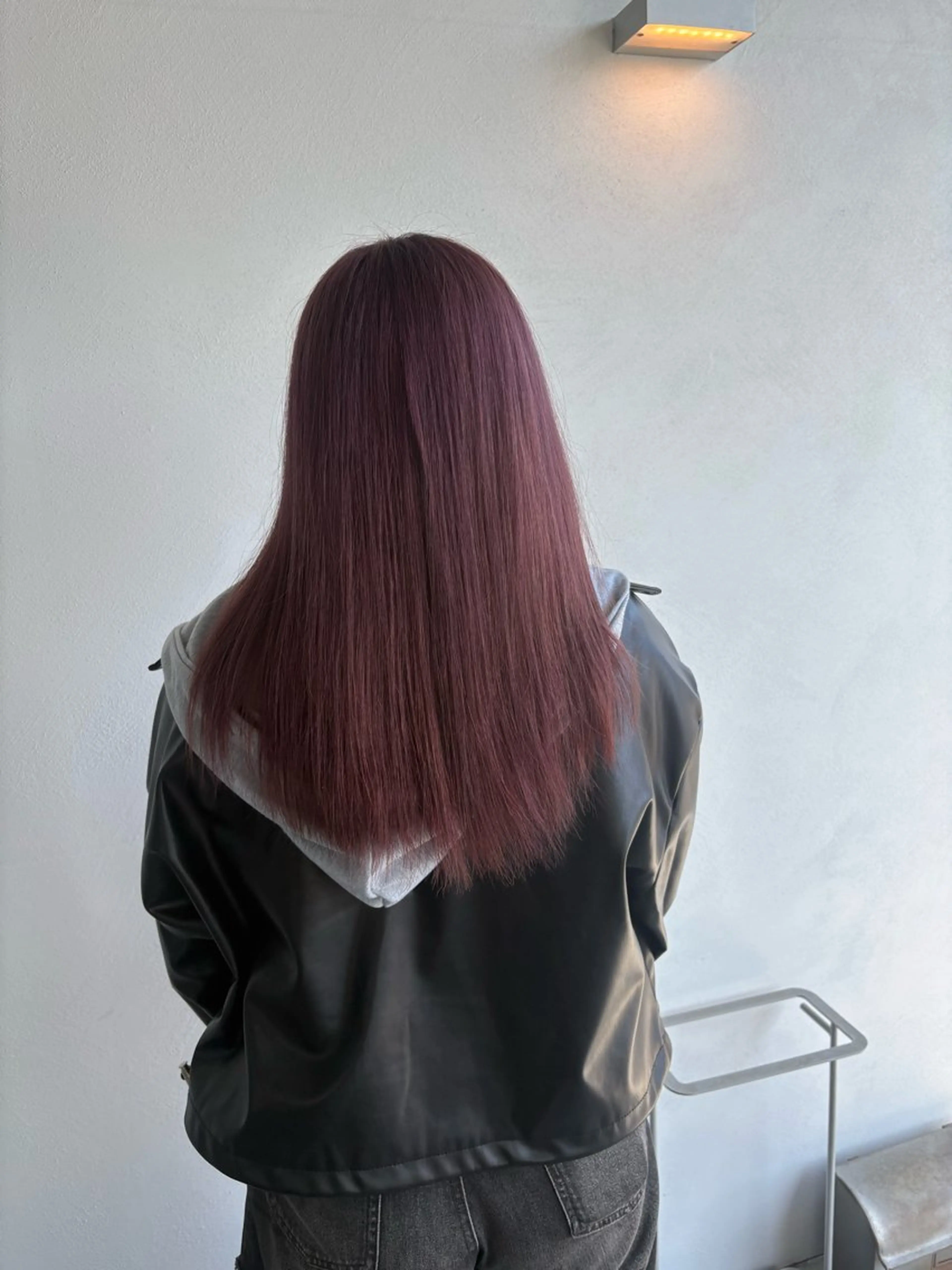 ロング ヘアカラー ハイトーン/艶髪/ 暗髪/韓国/sanaのヘアスタイル