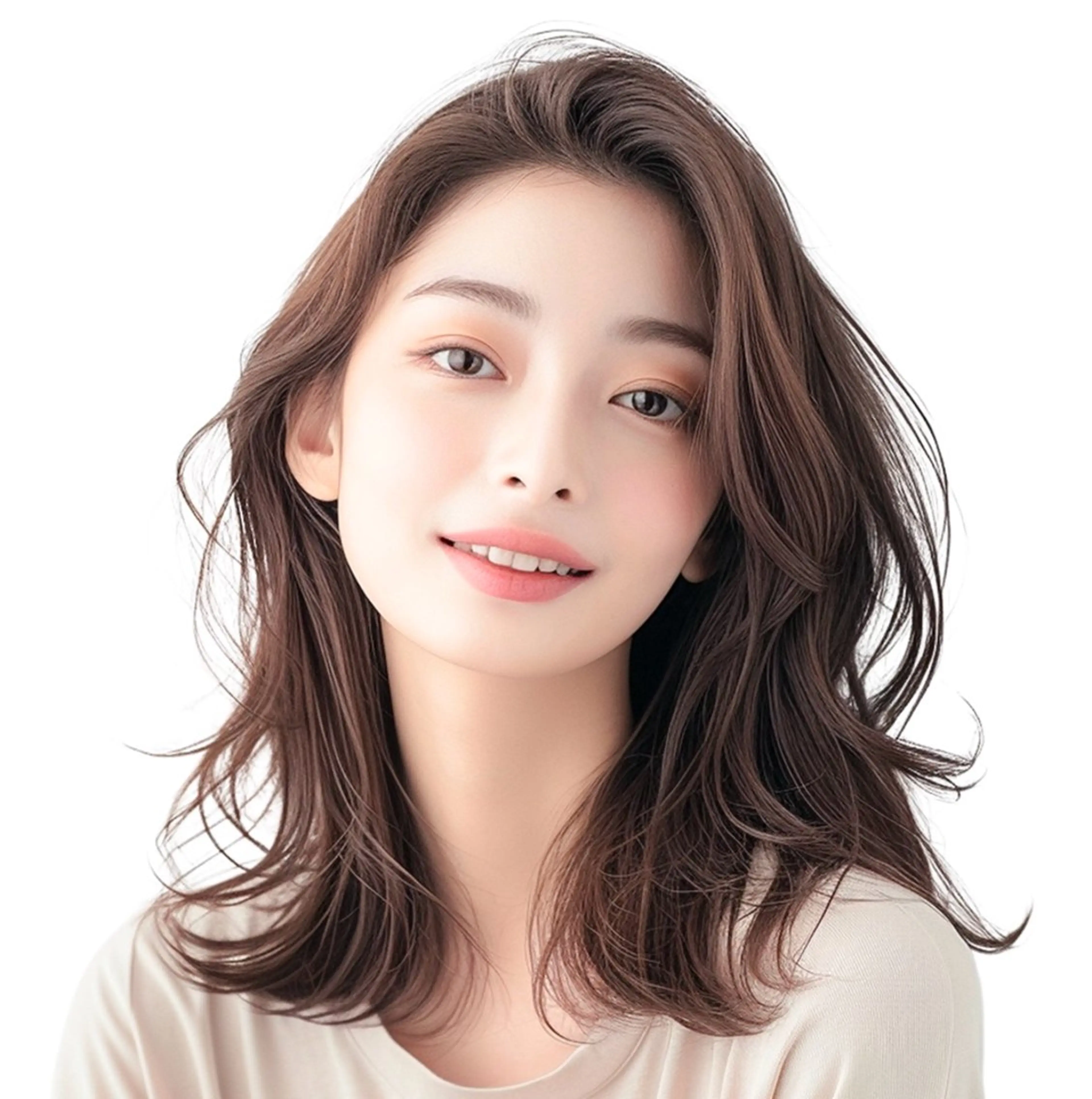 セミロング セミロングパーマ 髪質改善 縮毛矯正 酸性ストレート 船橋髪質改善 ランタンバイソロンのヘアスタイル