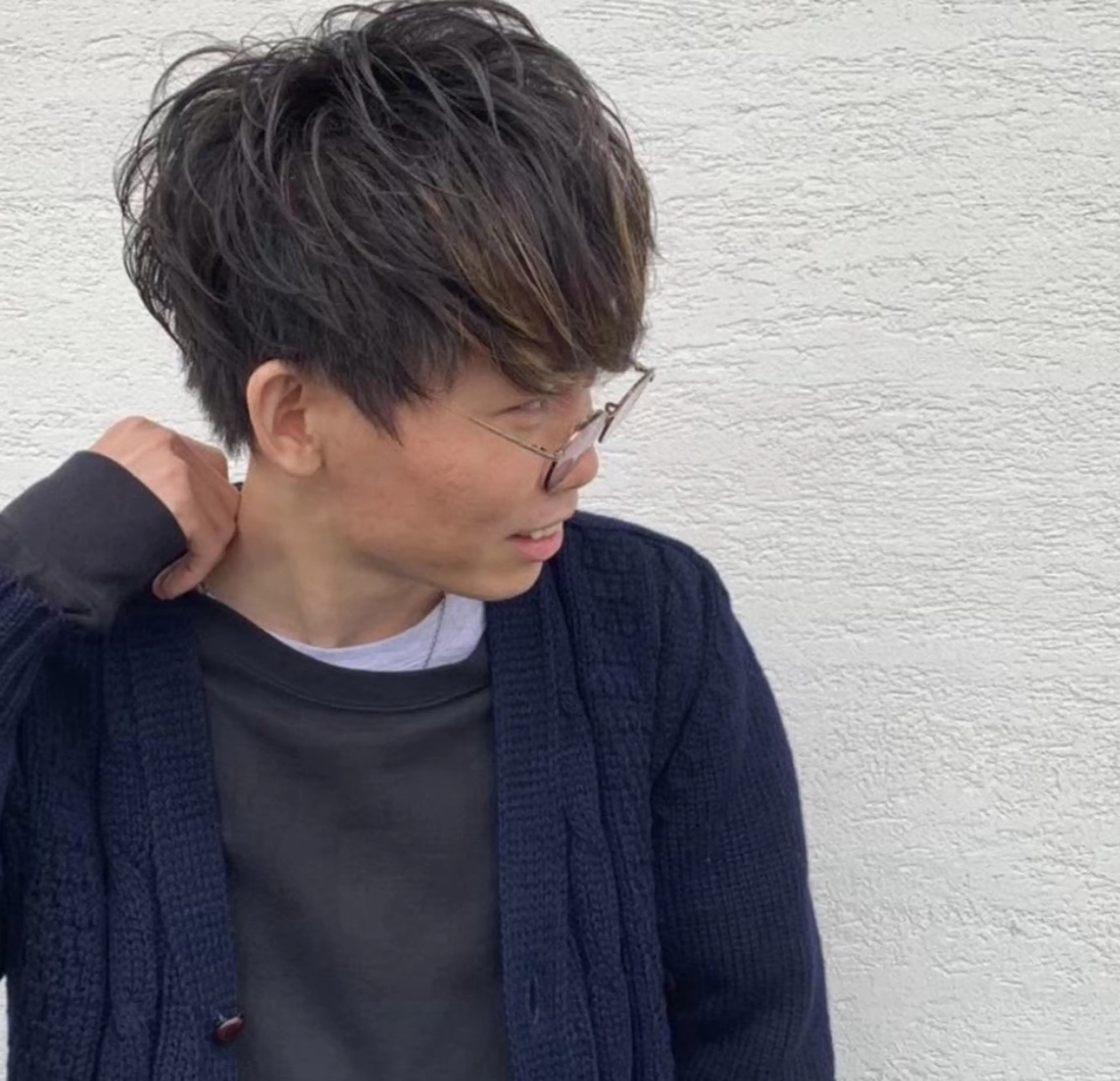 パーマ メンズ メンズパーマ ニュアンスパーマ カット パーマ 透明感カラー/ くびれヘア/ユウユのヘアスタイル