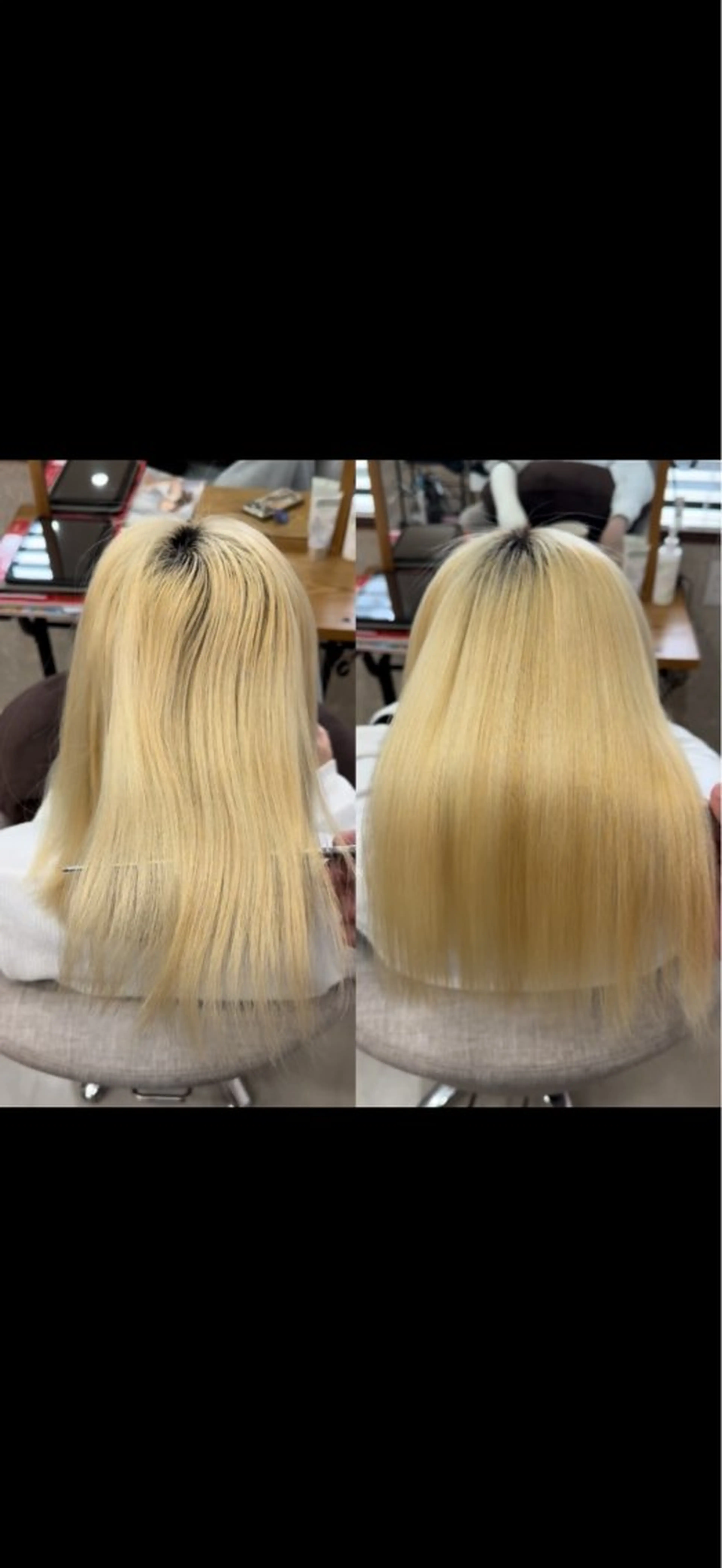 ミディアム 縮毛矯正 村松陸斗 メテオストレートのヘアスタイル