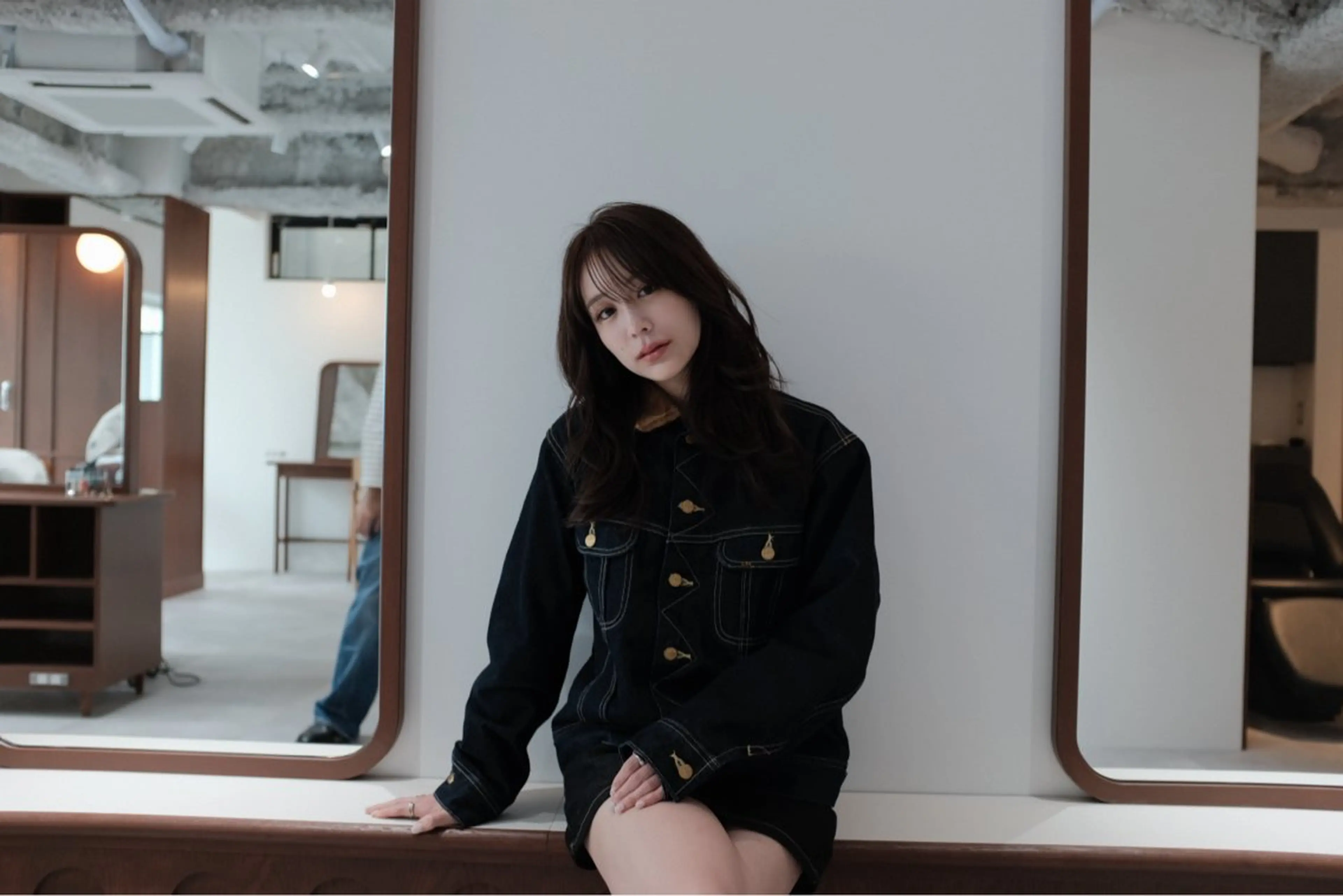 ロング カラー ショートボブ ブリーチ ダブルカラー イルミナカラー ブリーチなしカラー カット ヘアカラー トリートメント opus 店長大和 レイヤー/赤み消しのヘアスタイル