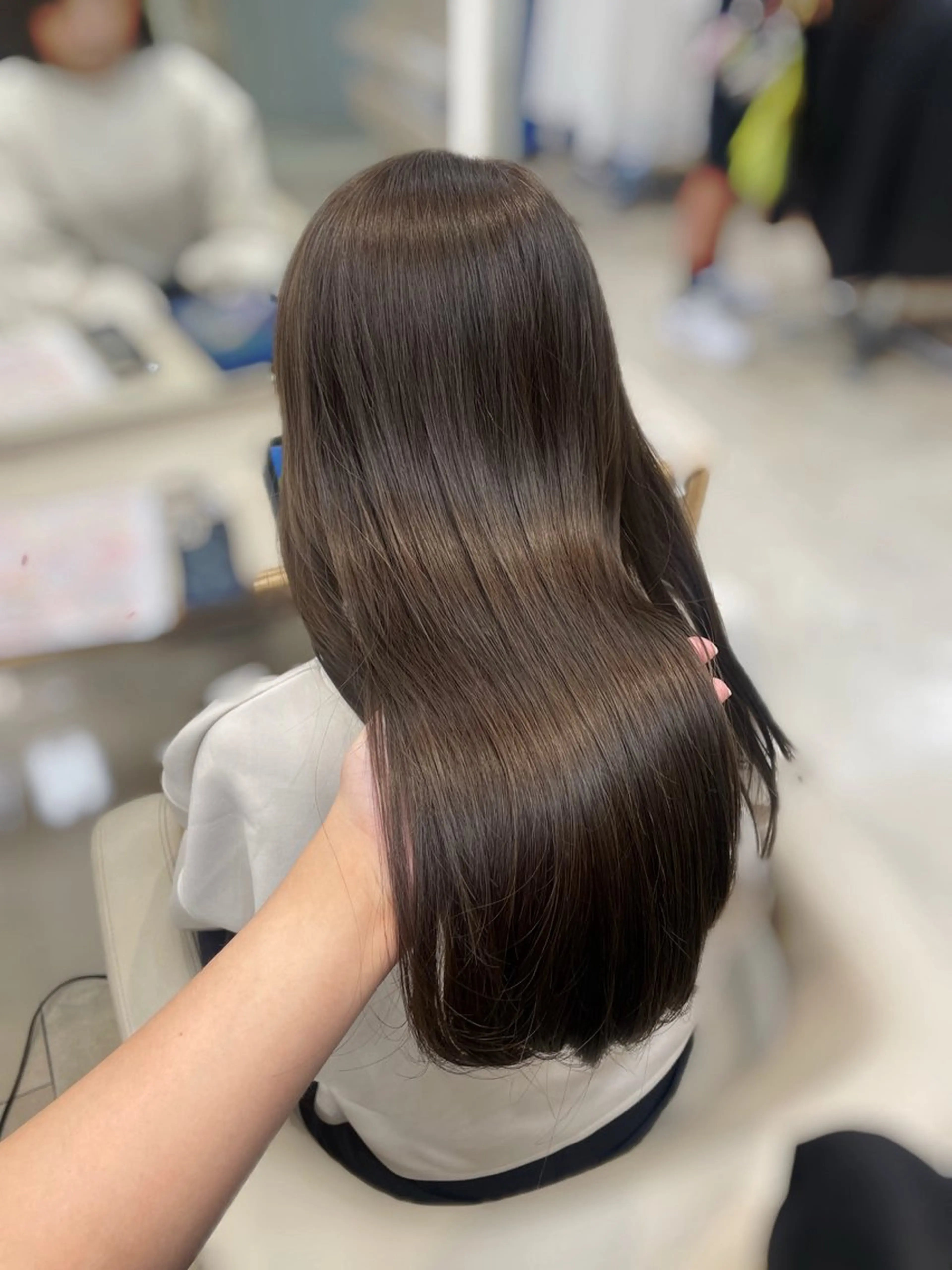 ロング カラー 透明感ワンカラー 🎀髪質改善/AOのヘアスタイル