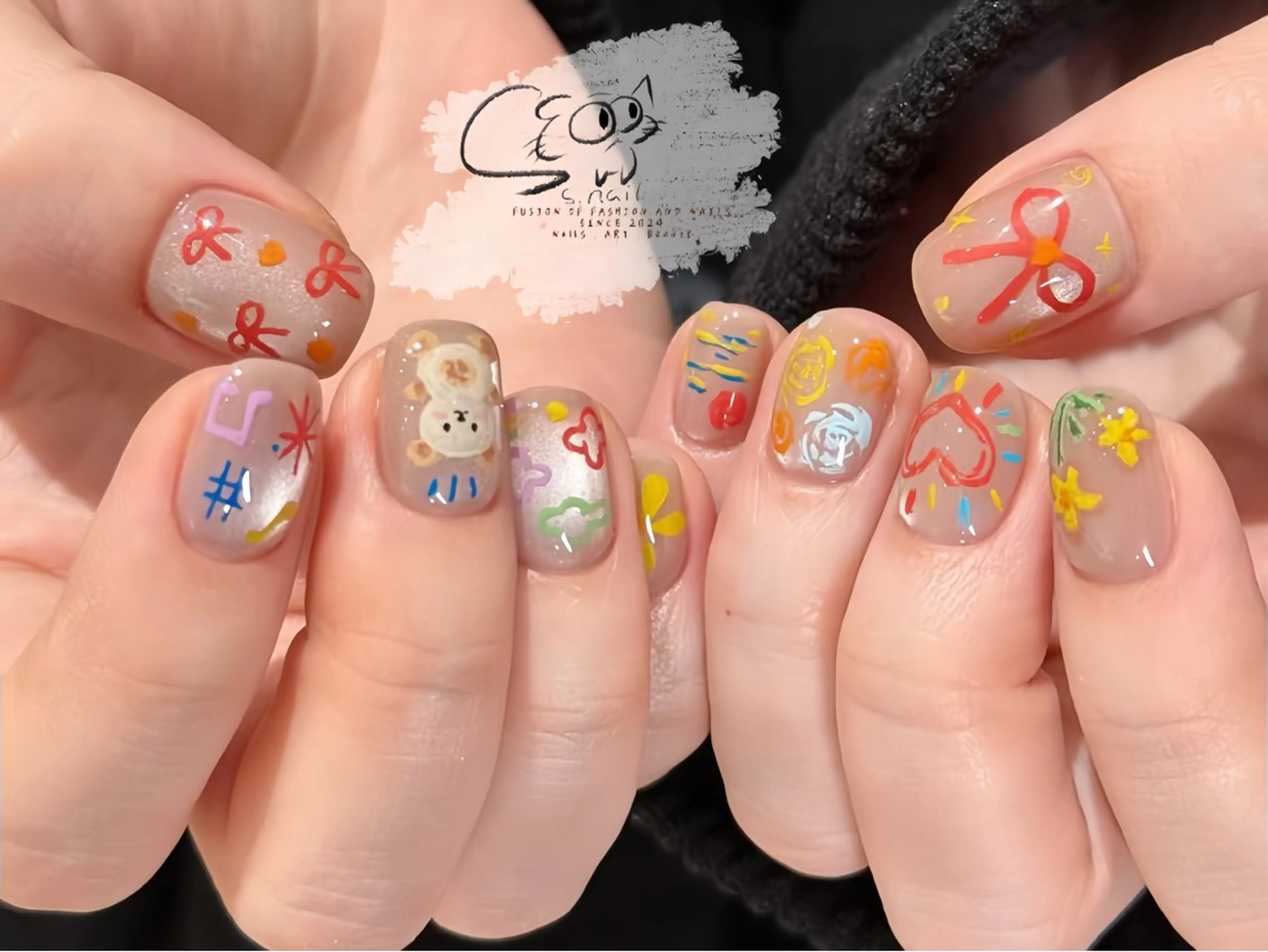 ネイル チークネイル フレンチネイル グラデーション マグネットネイル ワンカラーネイル ハンドネイル S.nail所属・S.nail _のネイルデザイン