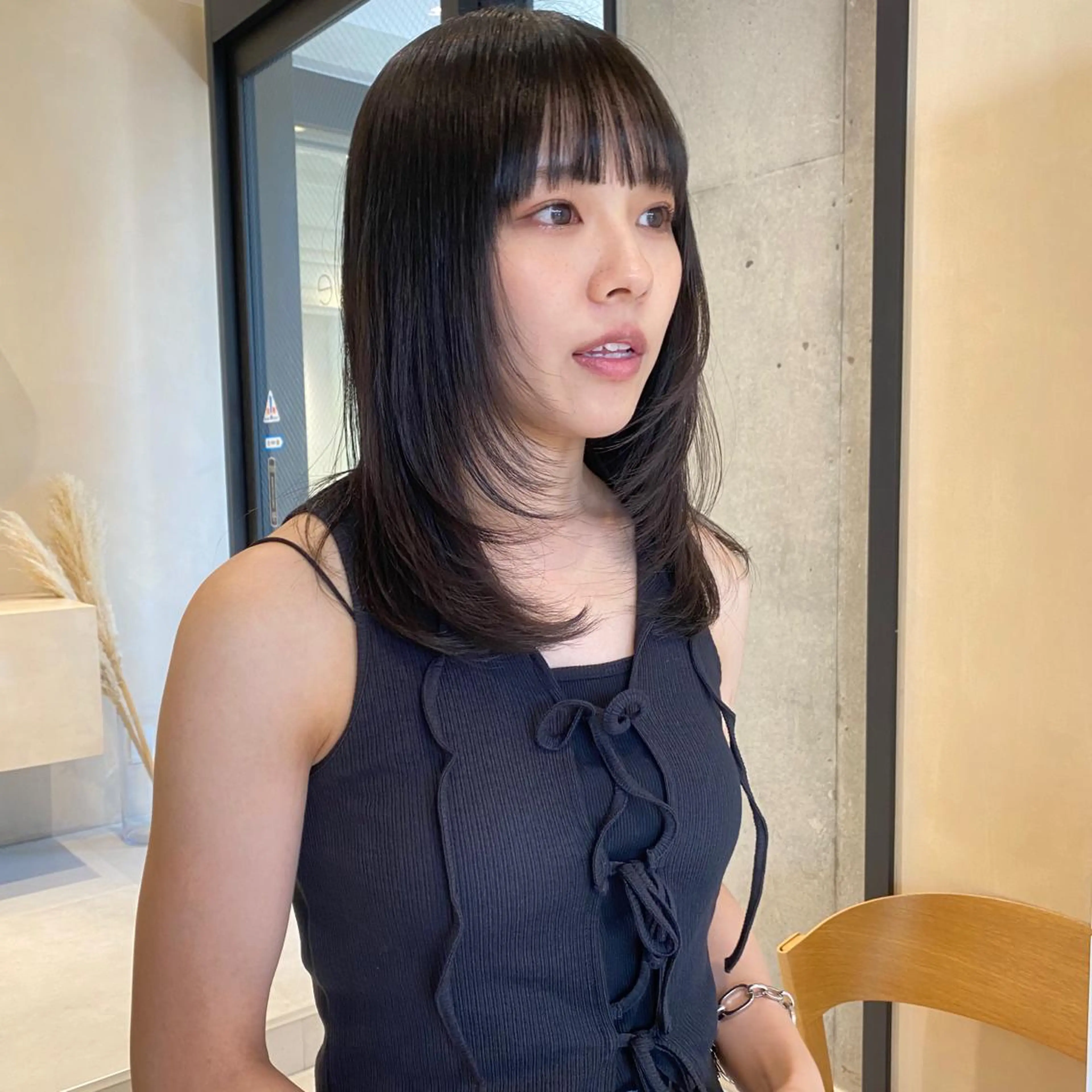 セミロング カラー cie所属・ボブ/ミニボブ 透明感カラーkadoのヘアスタイル