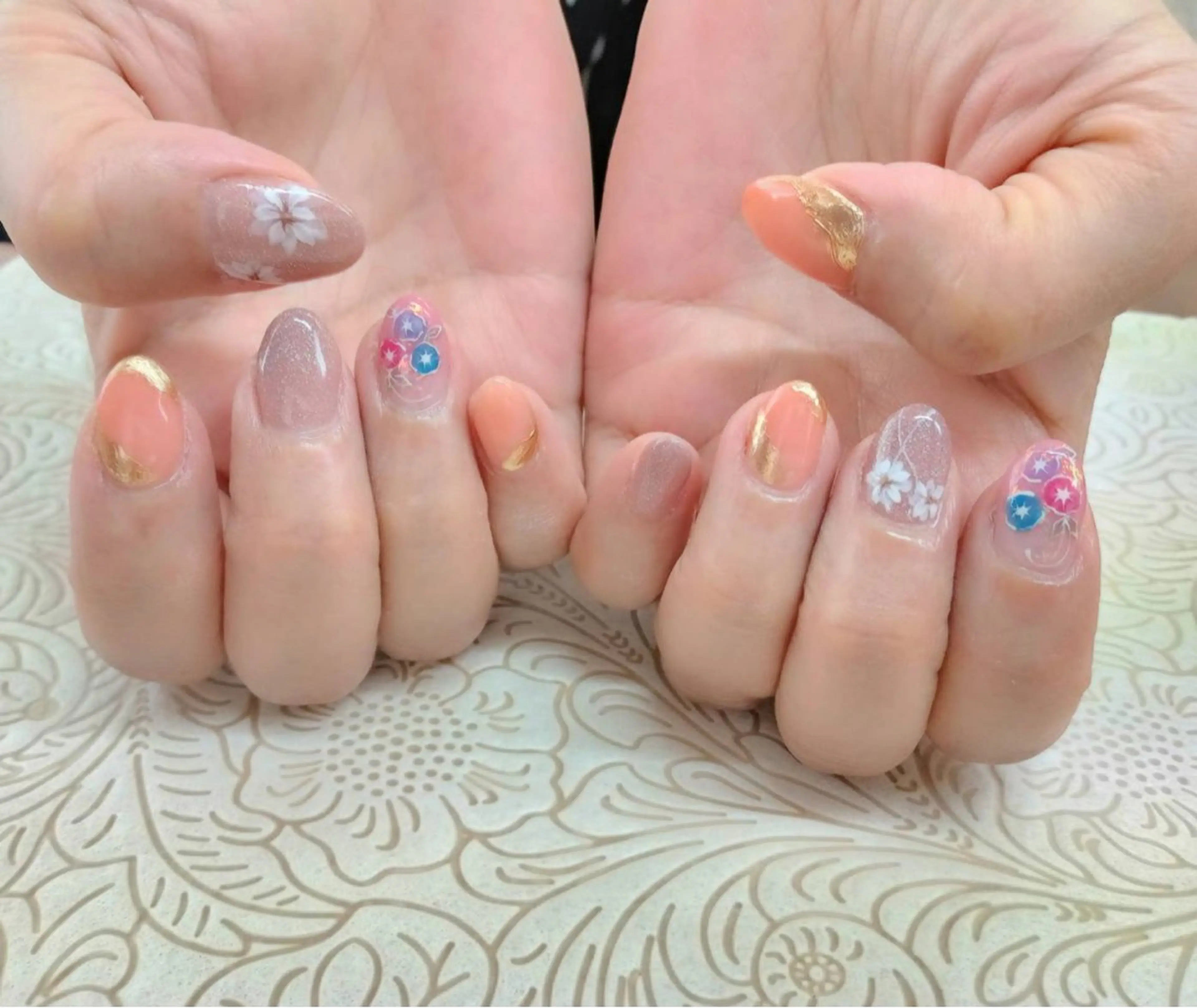 ネイル フラワーネイル precious nail room所属・precious nail  roomのネイルデザイン
