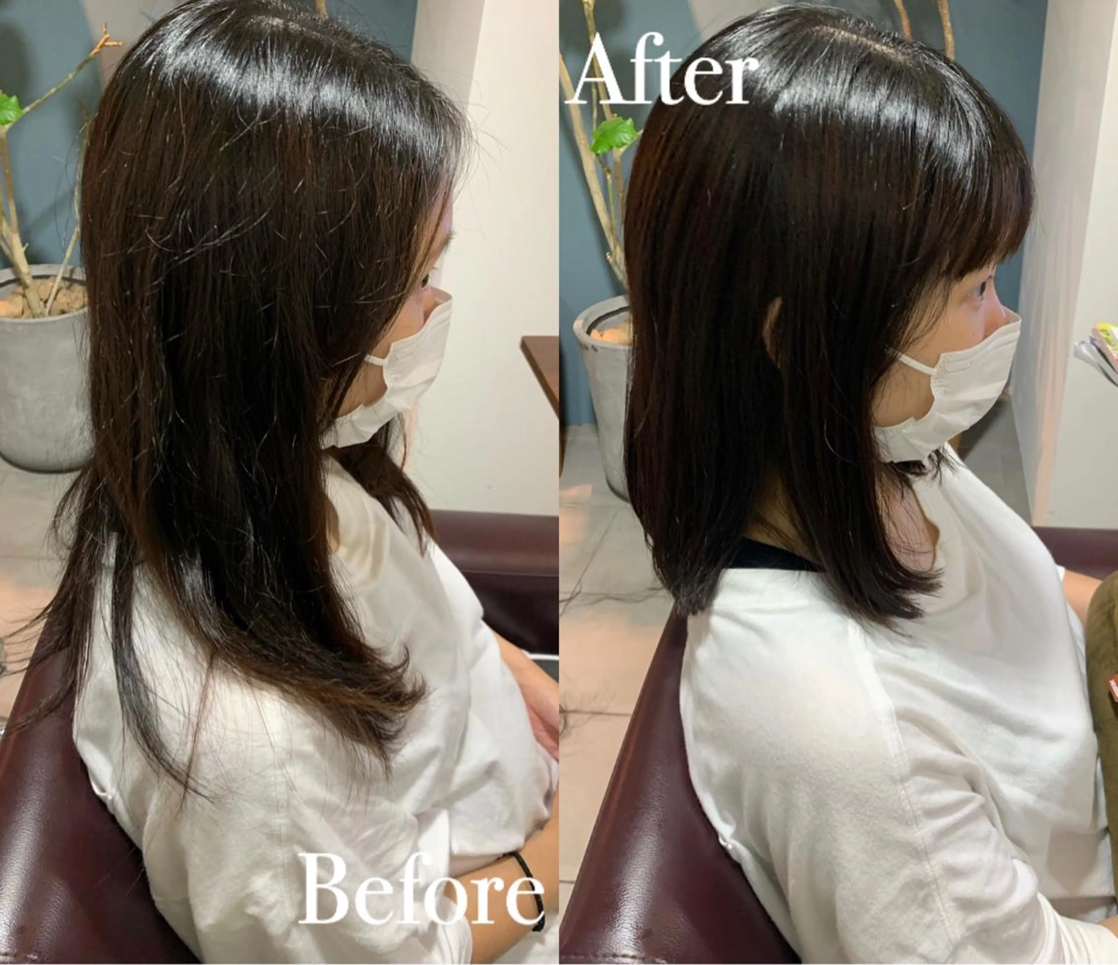 ミディアム 傷ませない縮毛矯正／ 吉岡 美江のヘアスタイル