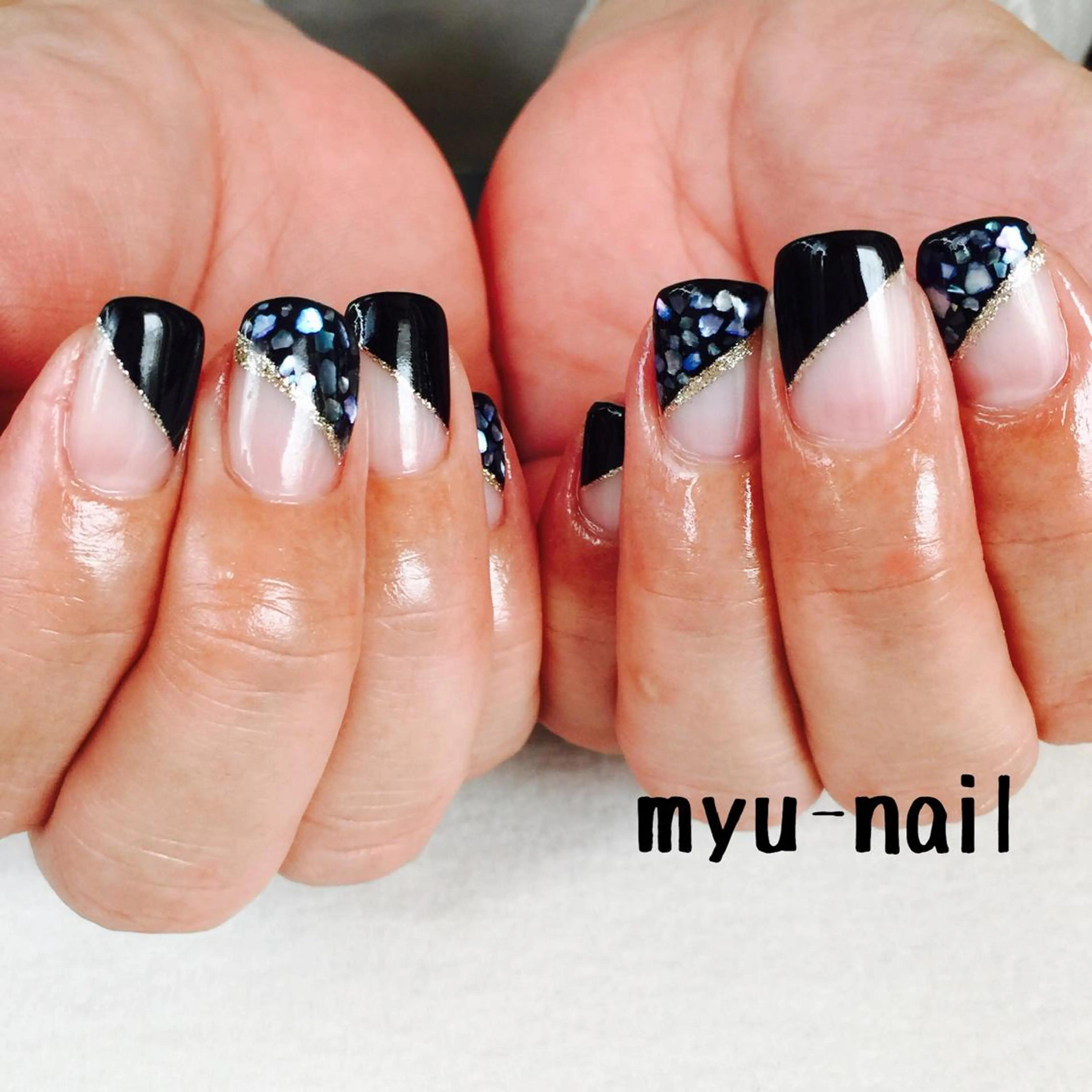 ネイル フレンチネイル シンプルネイル ホームサロン myu-nailのネイルデザイン