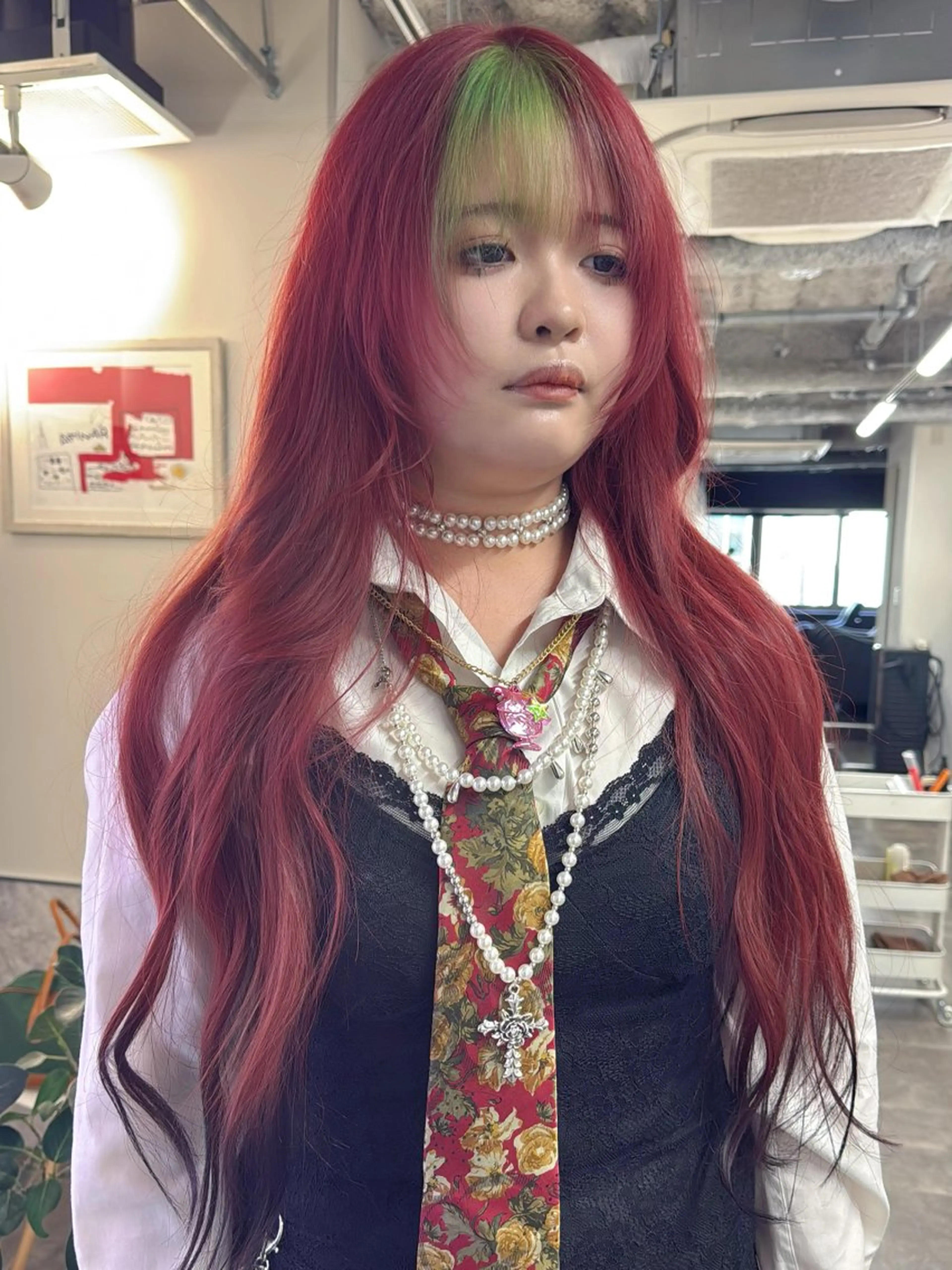 ロング カラー カット ヘアカラー トリートメント 新宿/髪質改善/ レイヤー/サカキのヘアスタイル