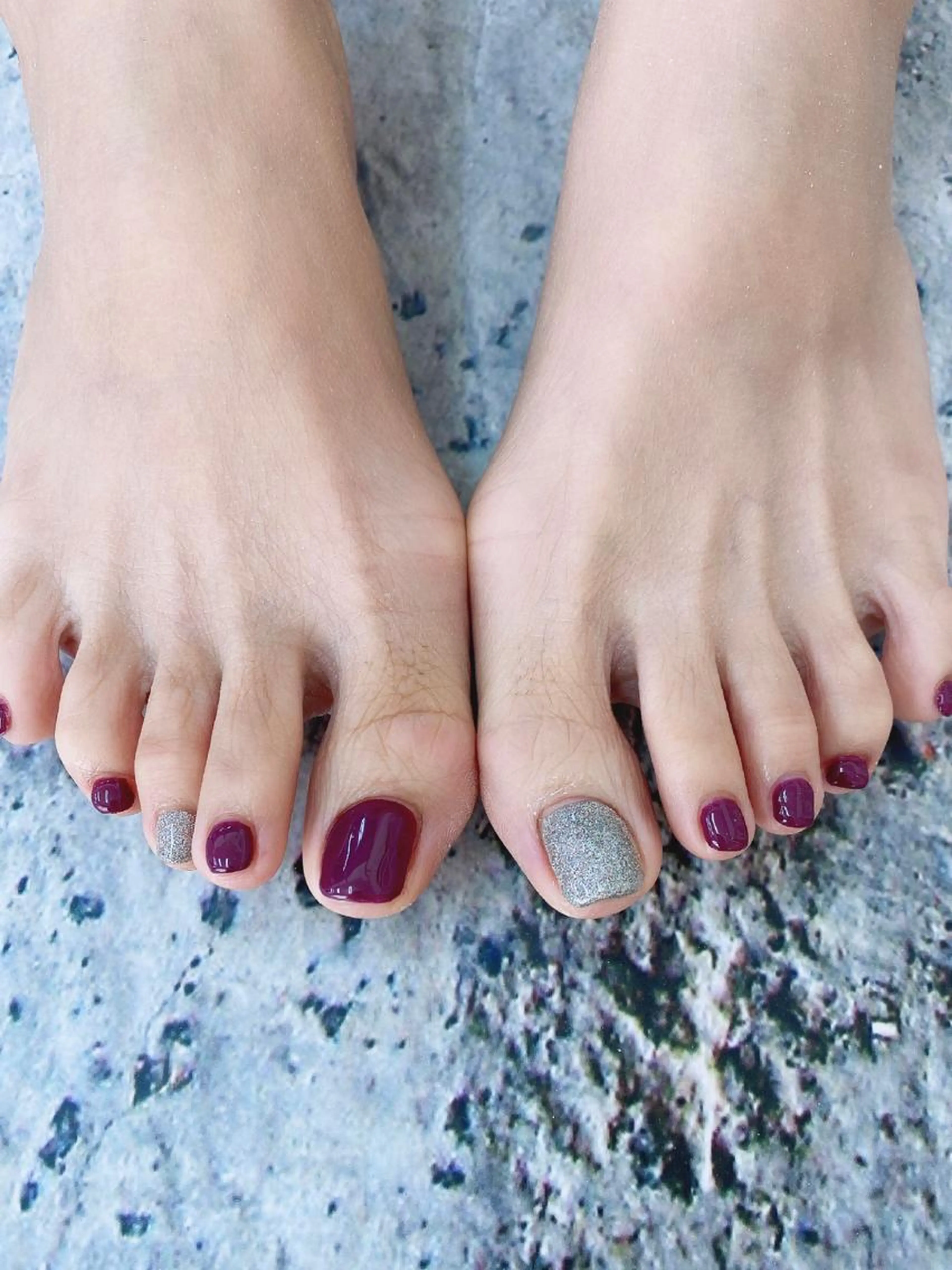 ［ソフトジェルオフ無料、ケア込み］foot nail$4500の写真