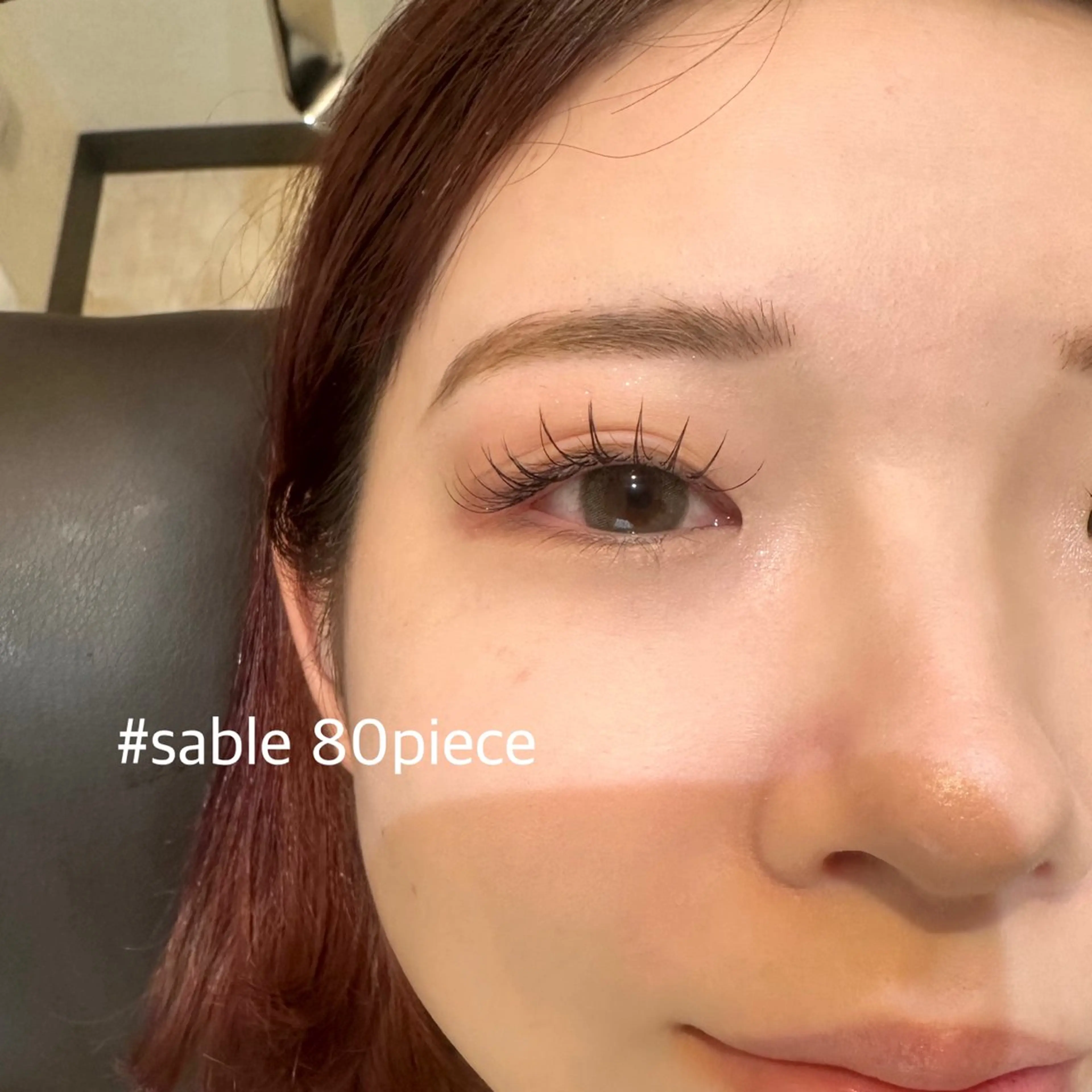 [初回オフ無料]マツエク/フラットラッシュ80本💭の写真